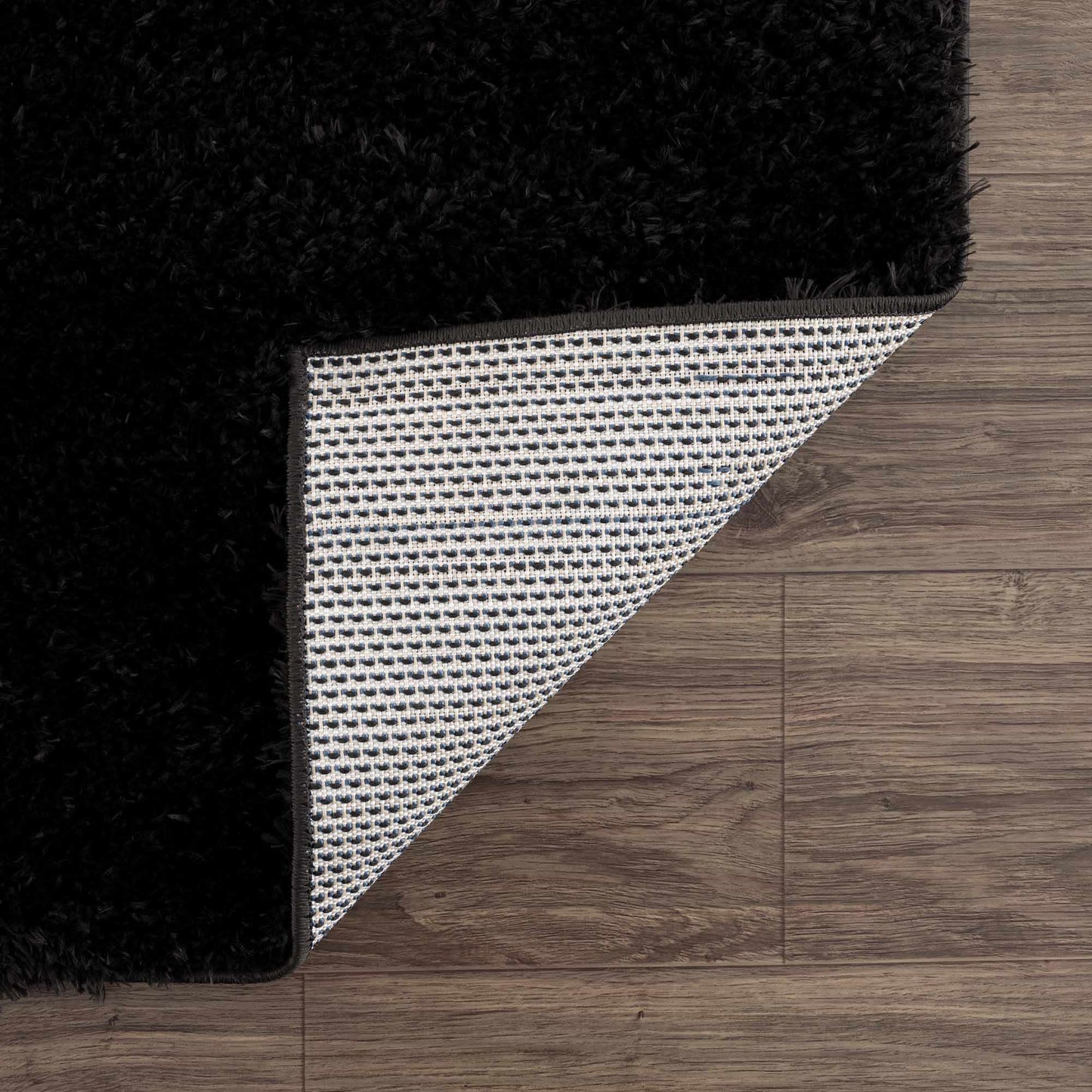 Washable Black Shag Rug - Cozy Home Decor Accent