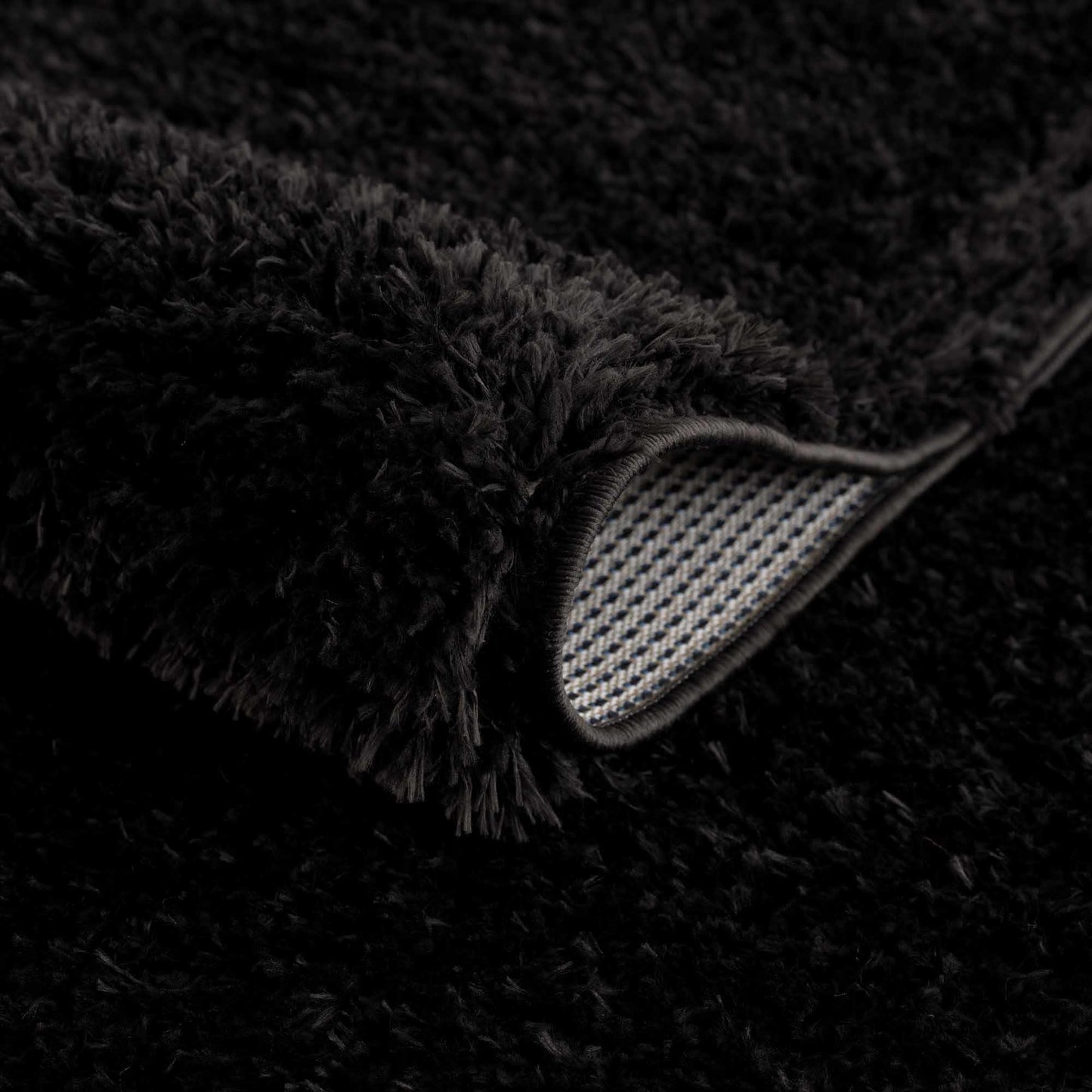 Washable Black Shag Rug - Cozy Home Decor Accent