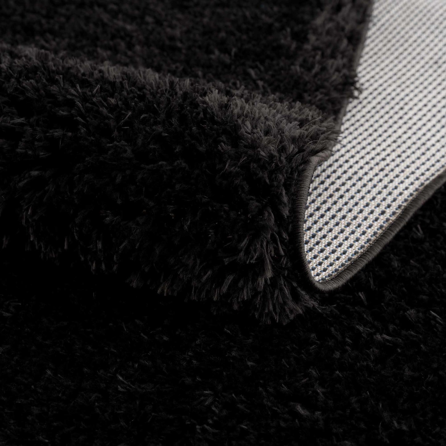 Washable Black Shag Rug - Cozy Home Decor Accent