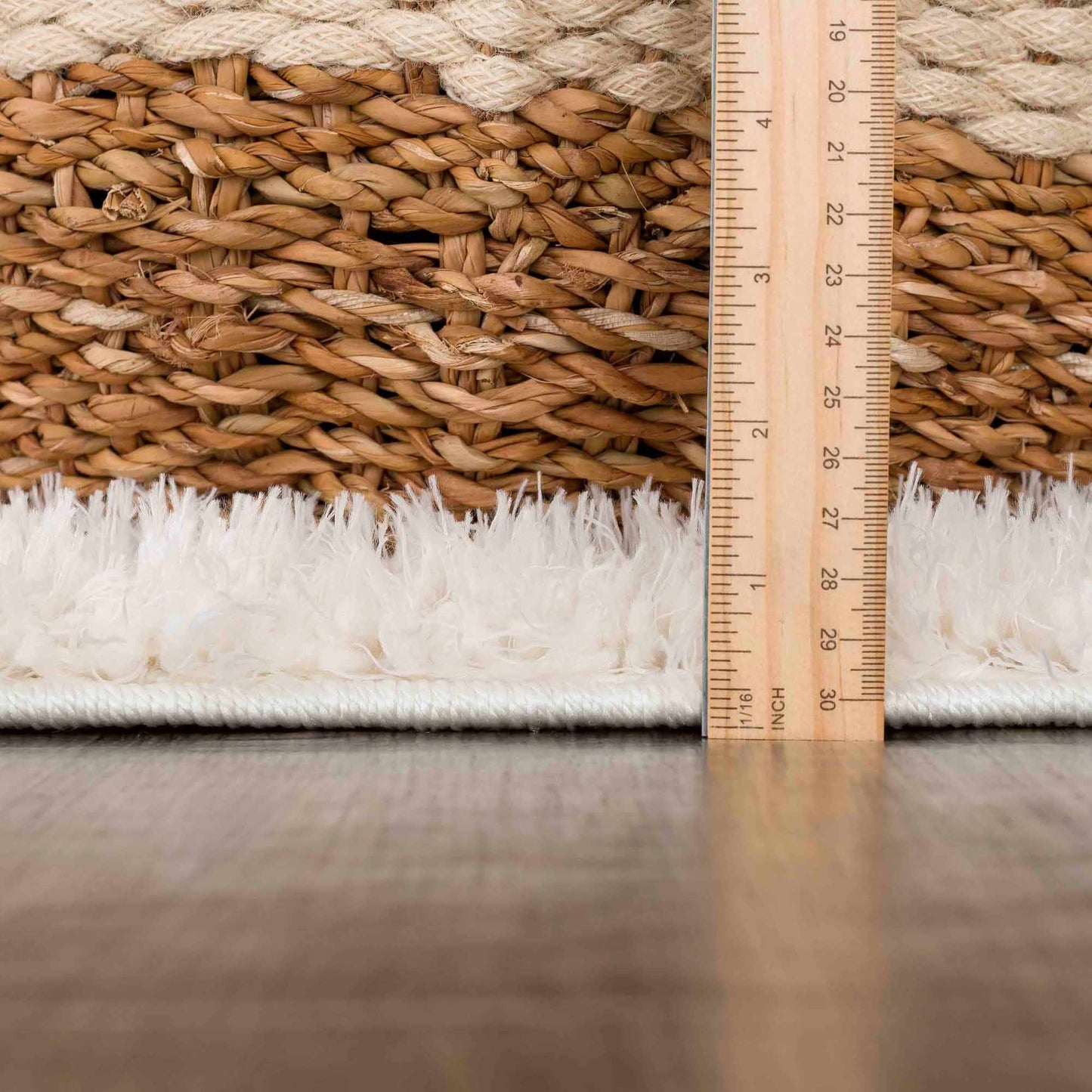 Washable Cream Shag Rug - Cozy Home Decor