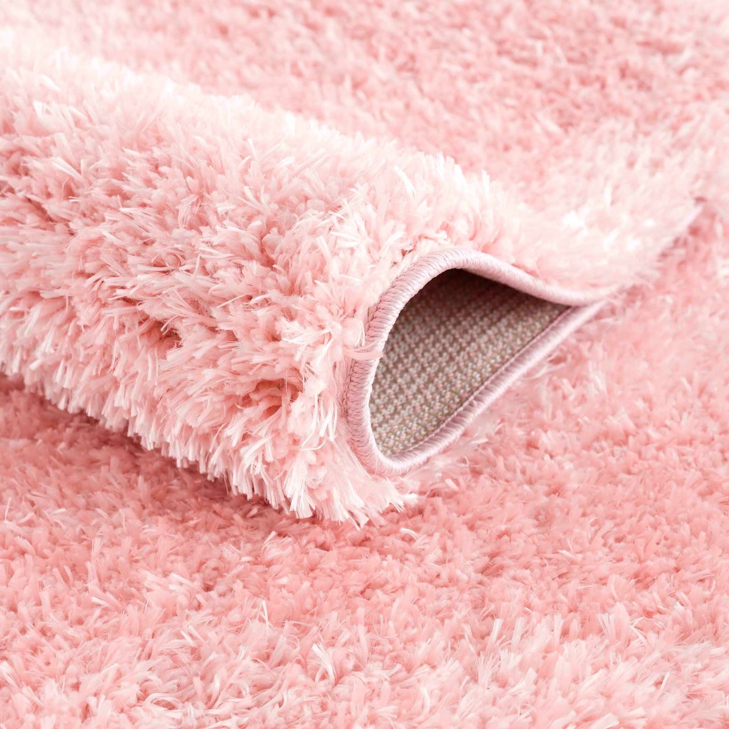 Pink Shag Rug - Washable Soft Cozy Home Decor