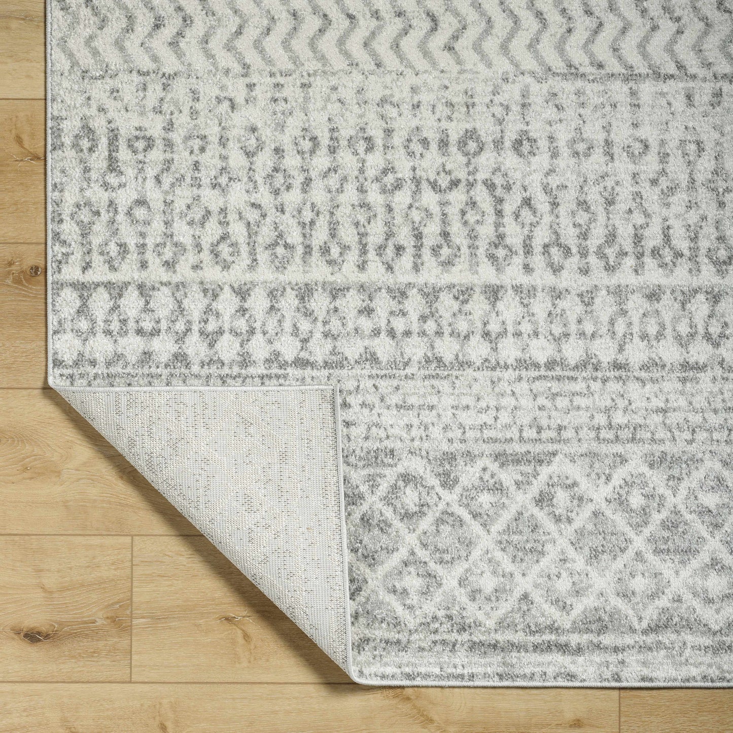 Gray Area Rug - Modern Cozy Living Room Decor