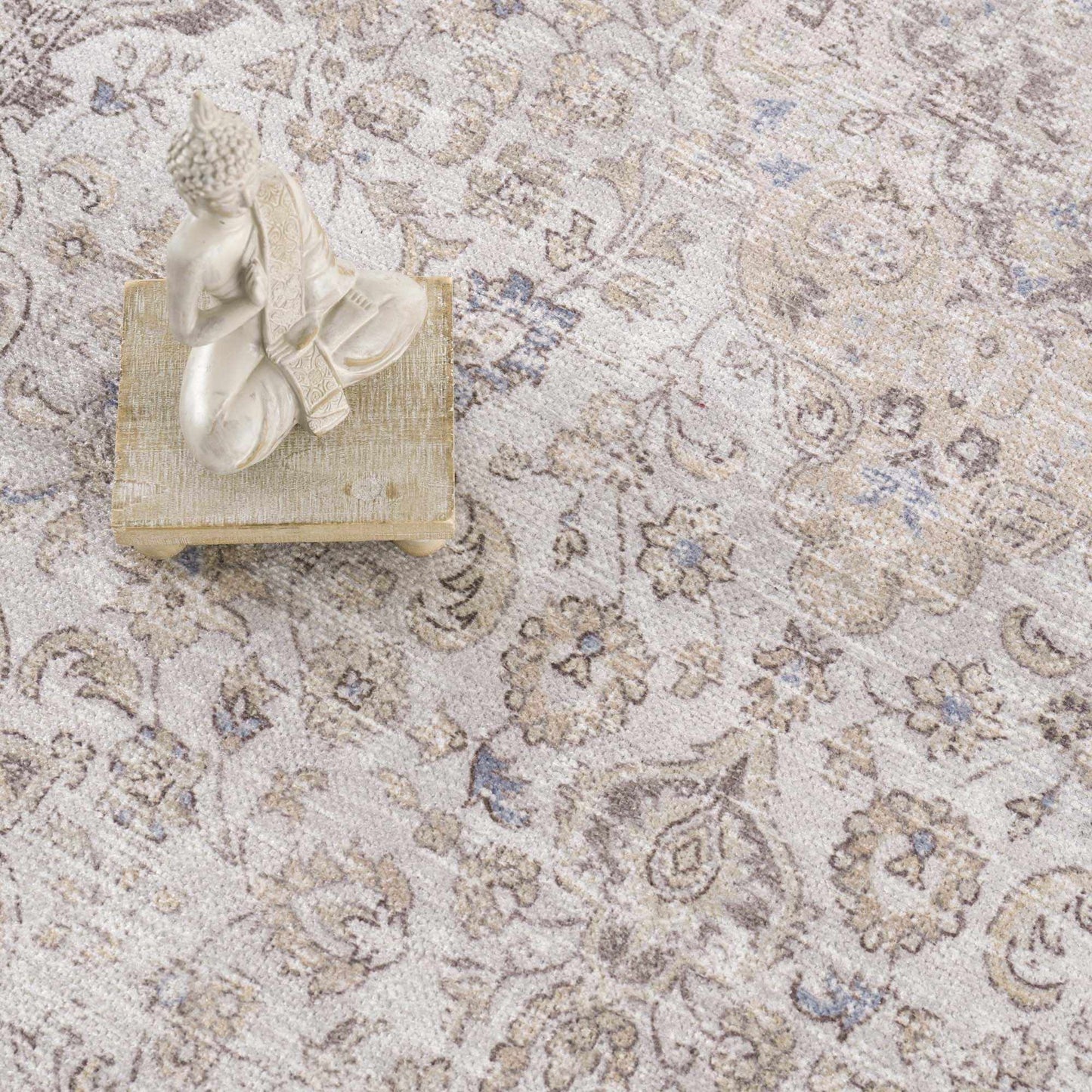 Washable Cream Area Rug - Soft Stylish Home Decor