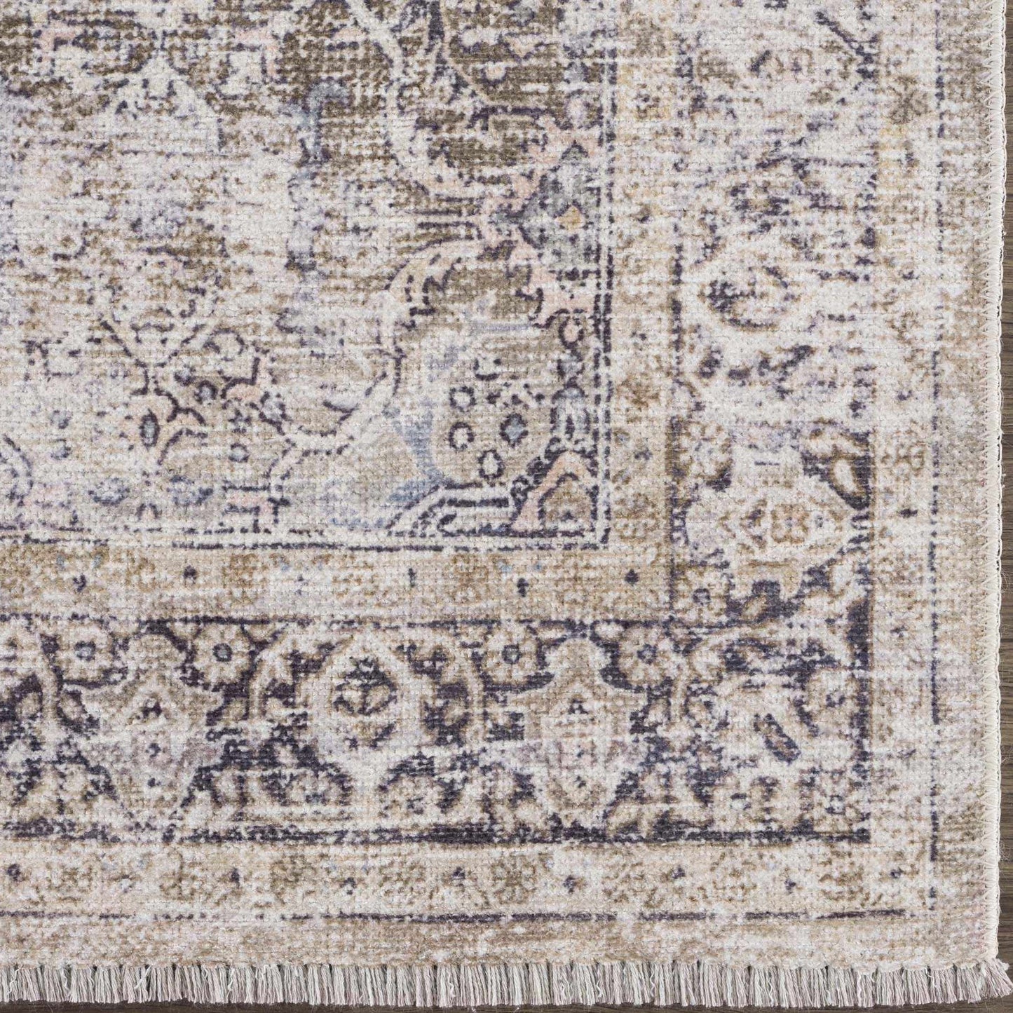 Olive Area Rug - Washable Soft Stylish Home Decor
