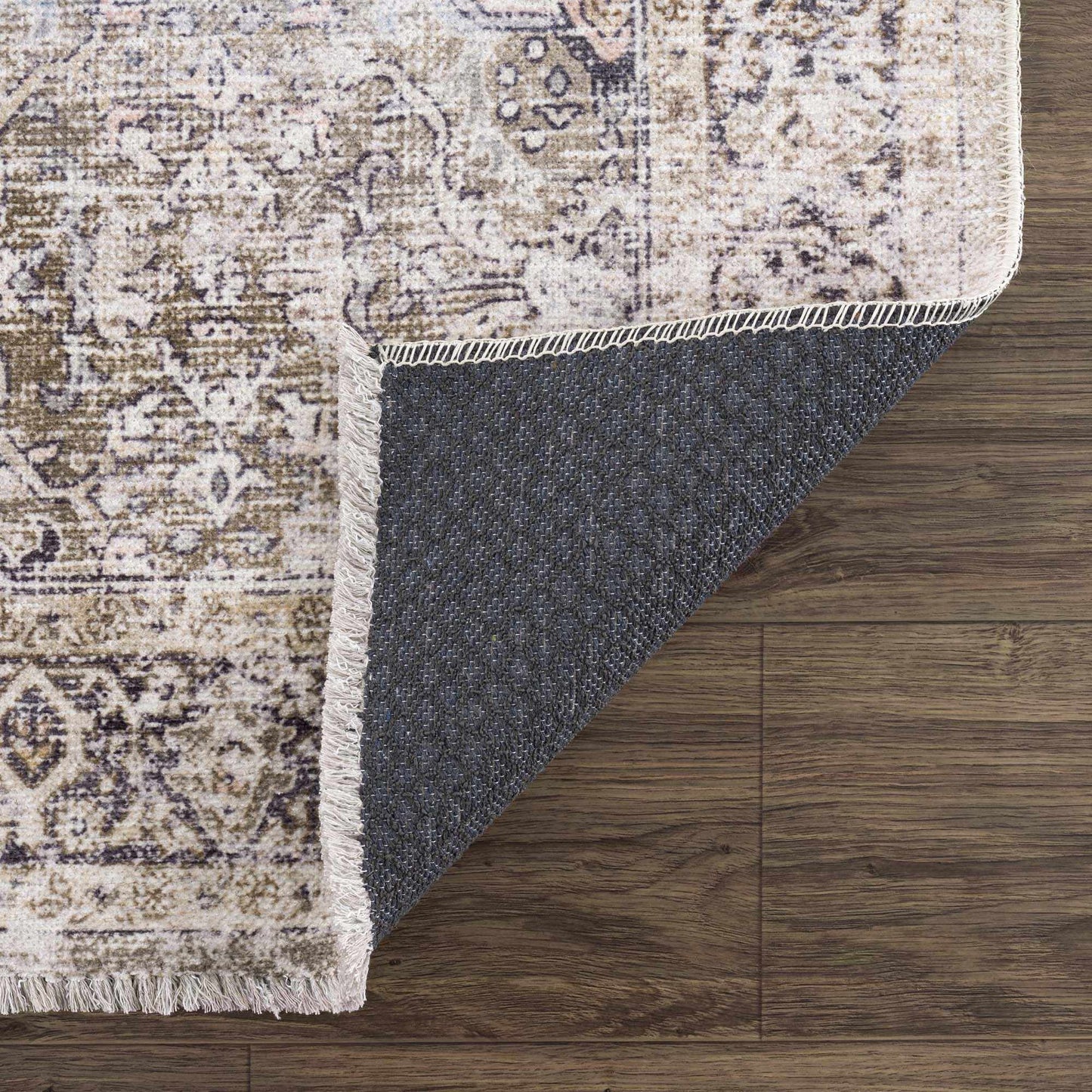 Olive Area Rug - Washable Soft Stylish Home Decor