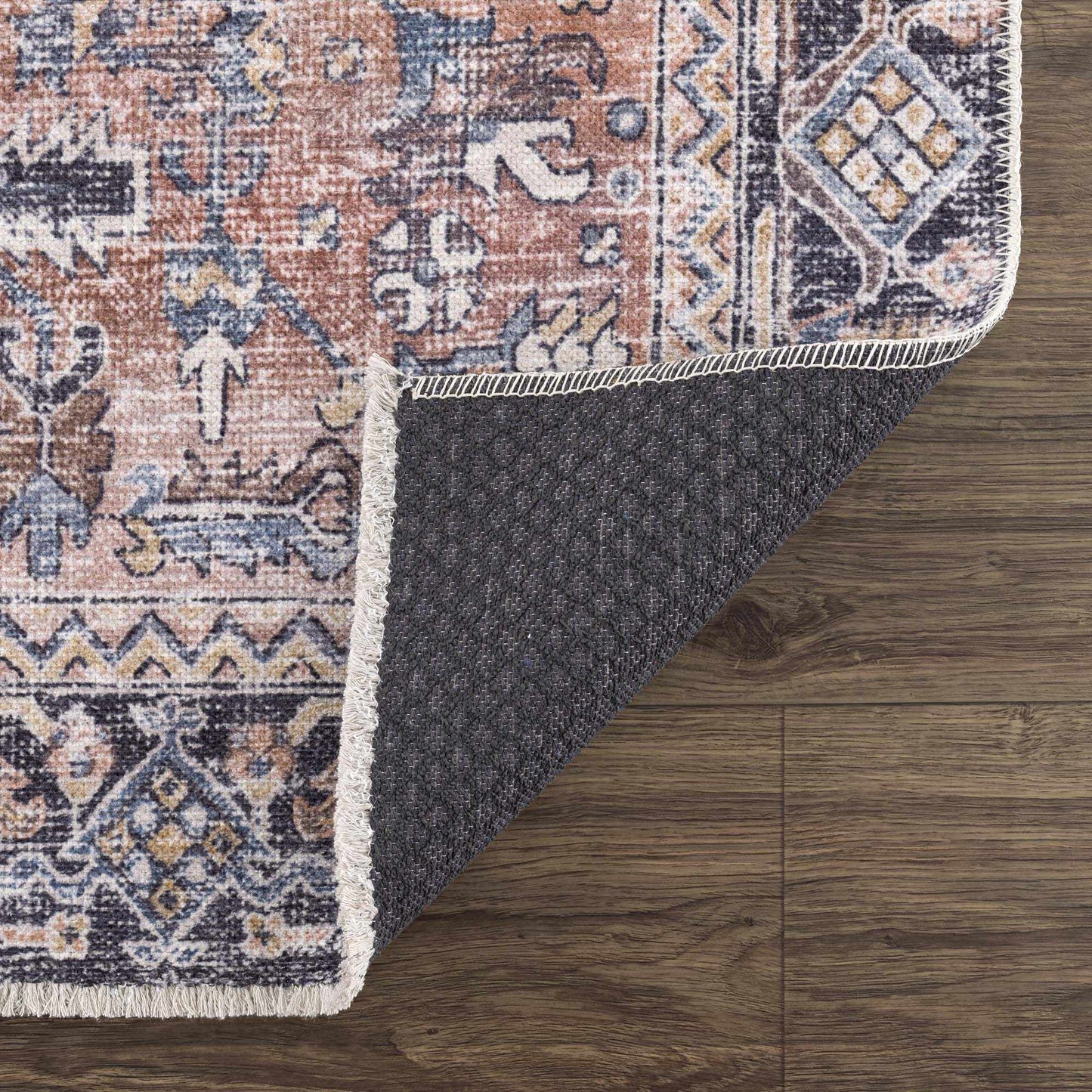 Washable Peach Area Rug - Holi-2305 Stylish Home Décor
