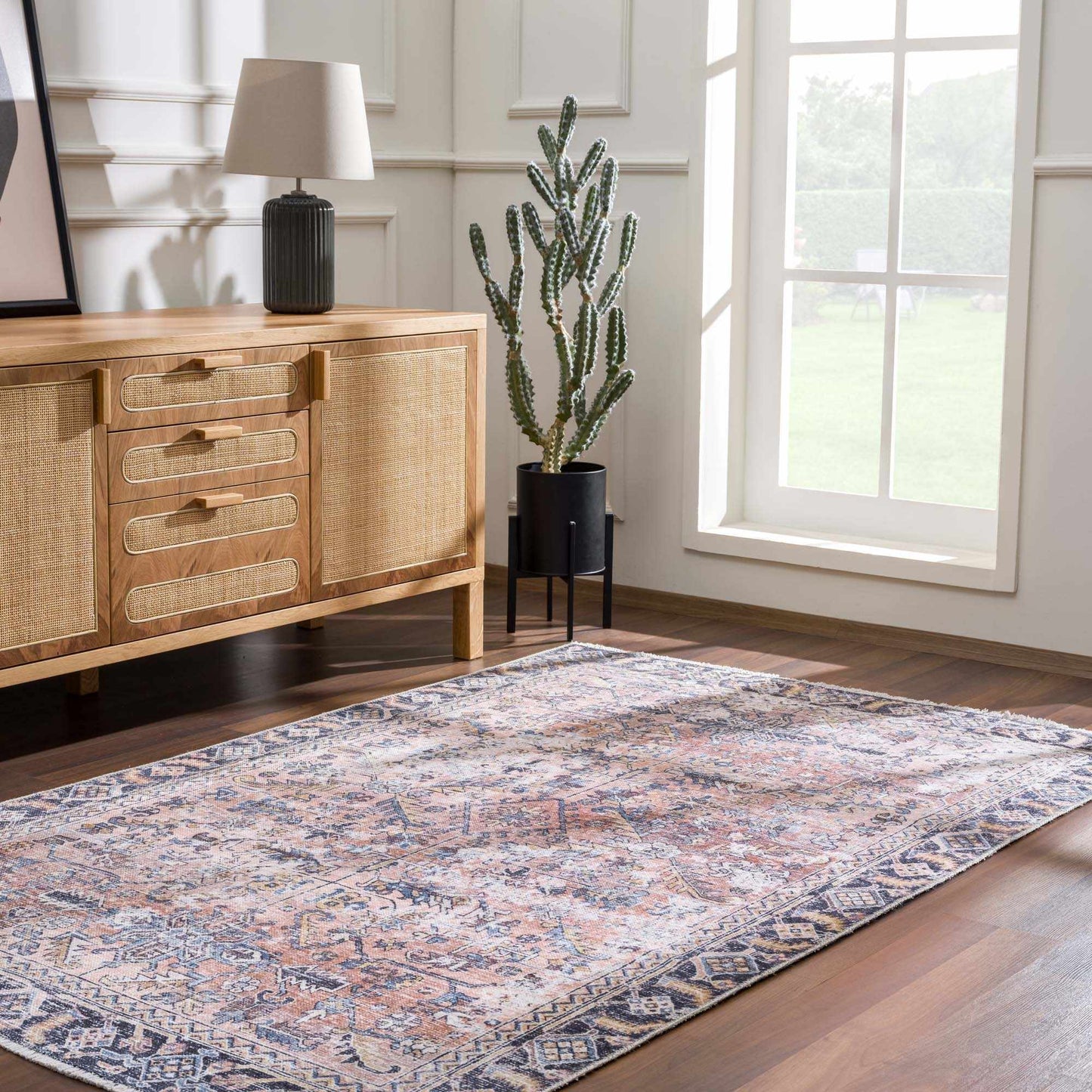 Washable Peach Area Rug - Holi-2305 Stylish Home Décor