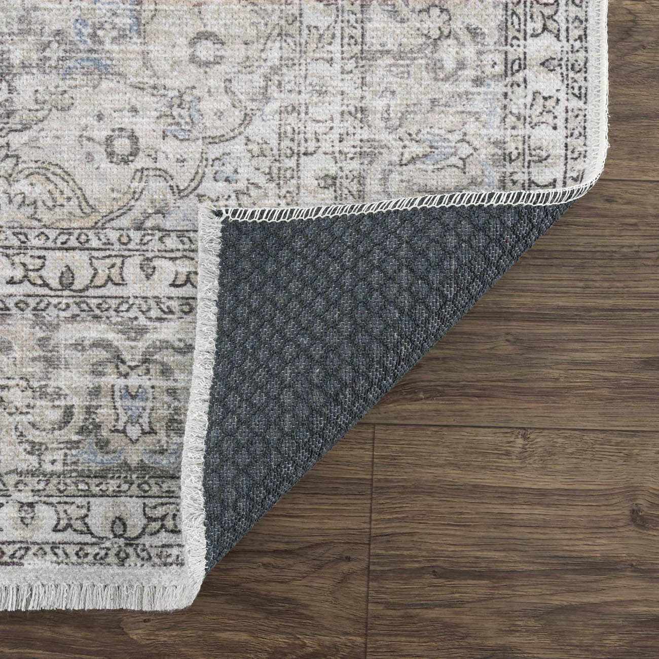 Washable Cream Area Rug - Soft Stylish Home Decor