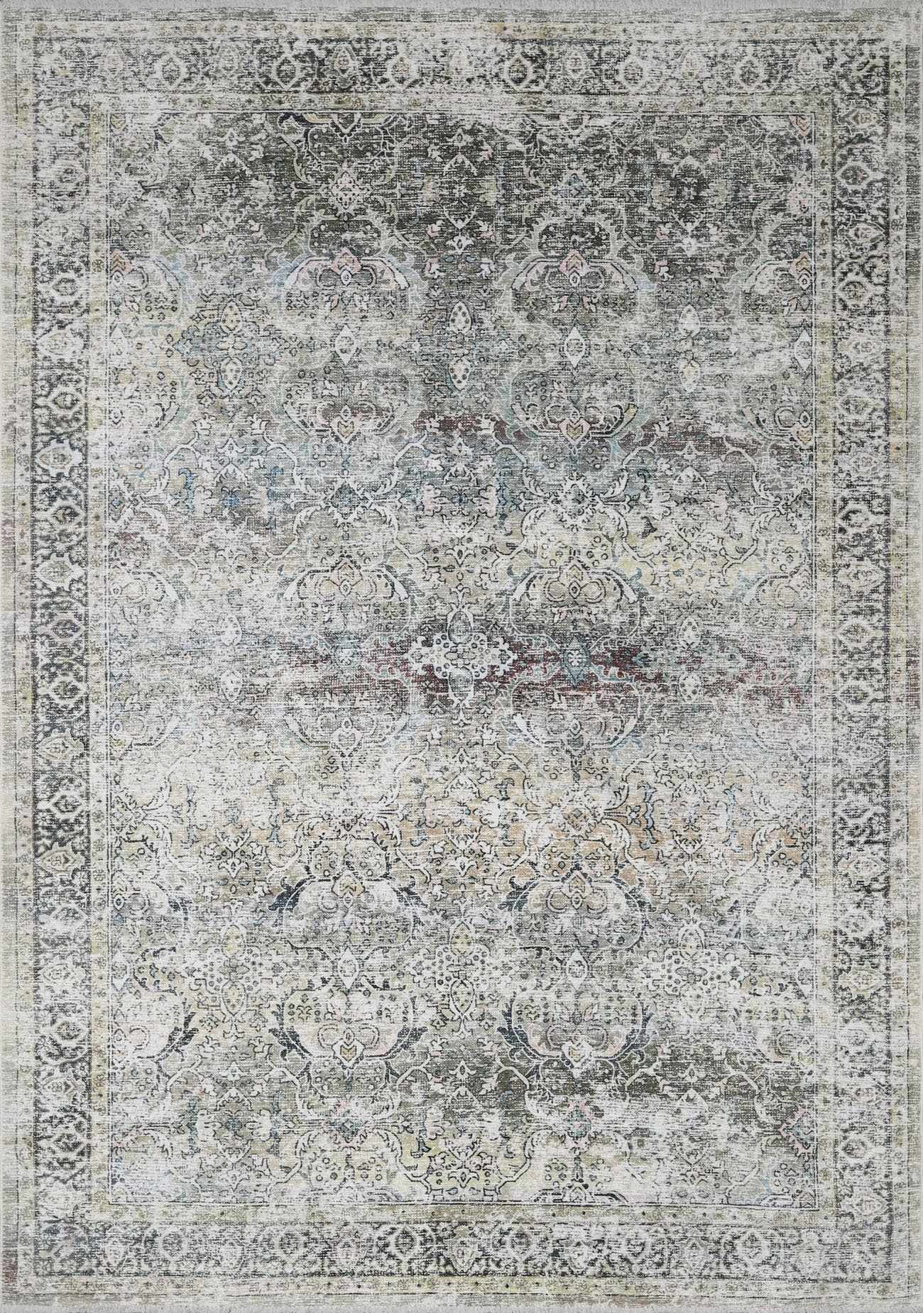 Olive Area Rug - Washable Soft Stylish Home Decor