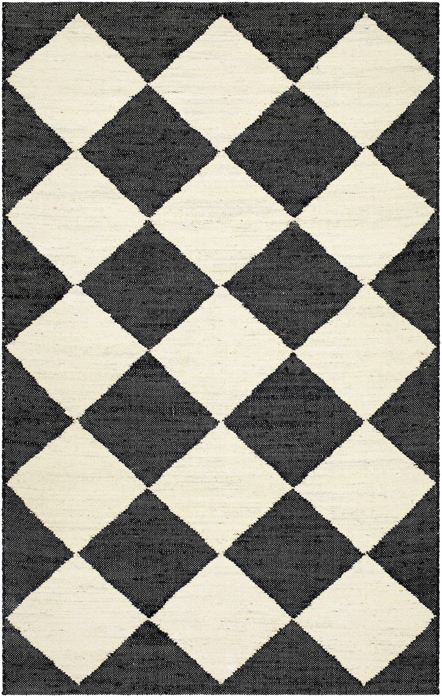 Antho Black Diamonds Jute Rug - Elegant Natural Fiber Home Decor by Vivir x Livabliss