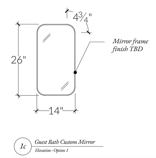 Custom Mirror -  Brass Rectangle Mirror