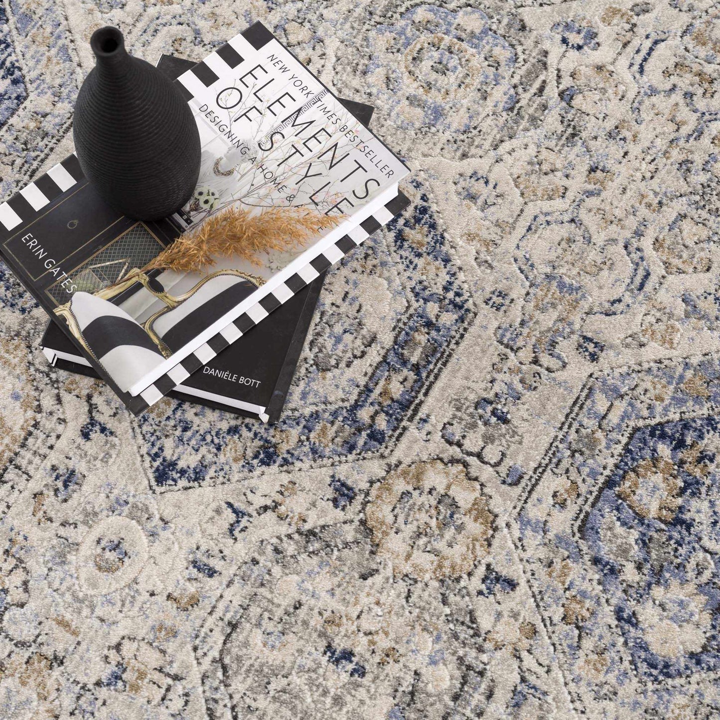 Parkerfield Cream Blue Area Rug - Stylish Home Decor for Any Room