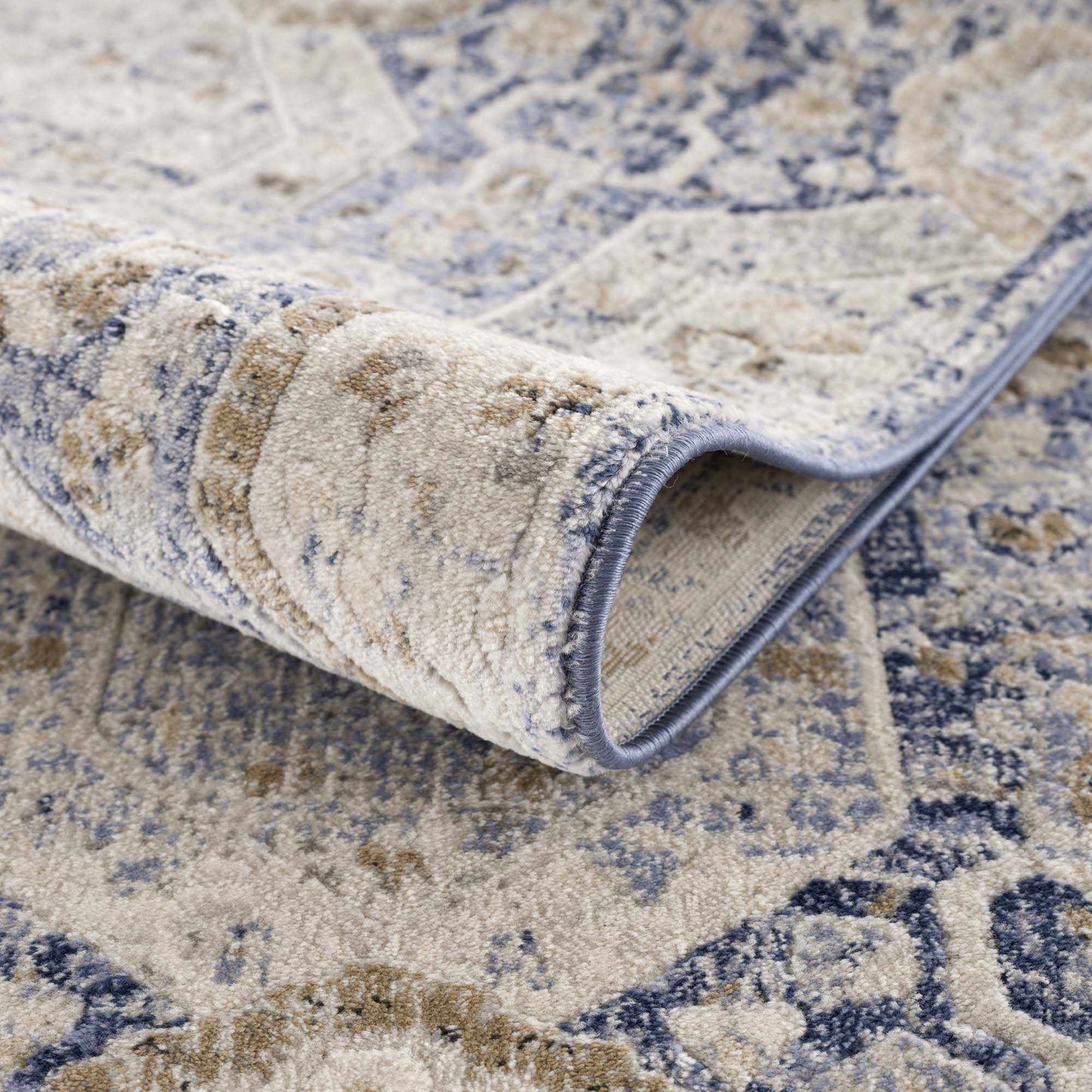 Blue Area Rug - Parkerfield Collection Soft Home Decor