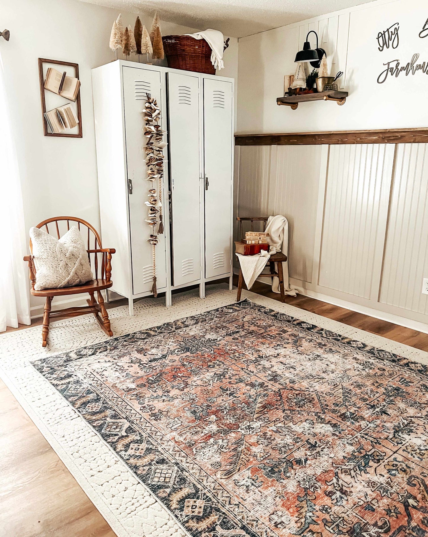 Washable Peach Area Rug - Holi-2305 Stylish Home Décor
