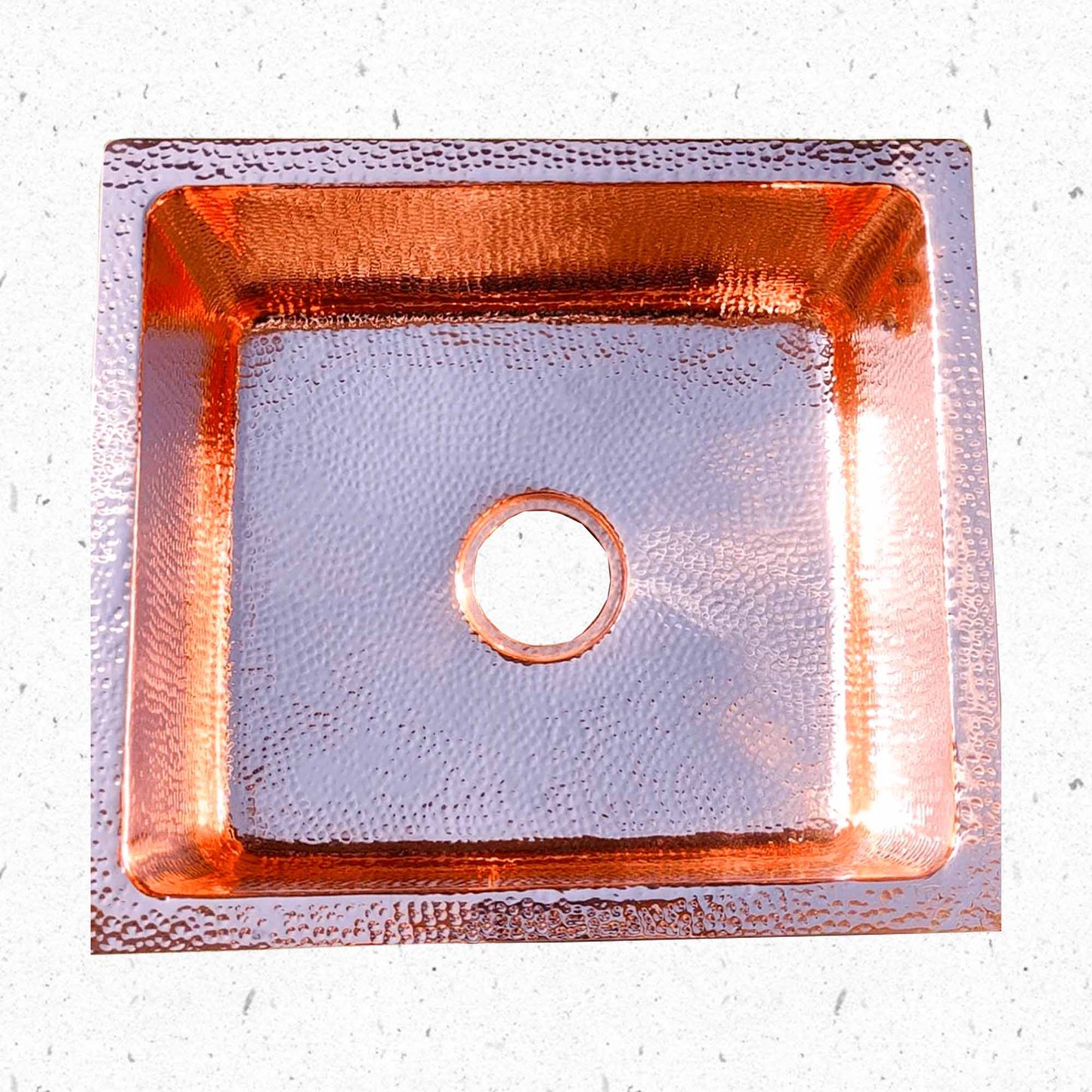 Copper Kitchen Sink - Hammered Island sink