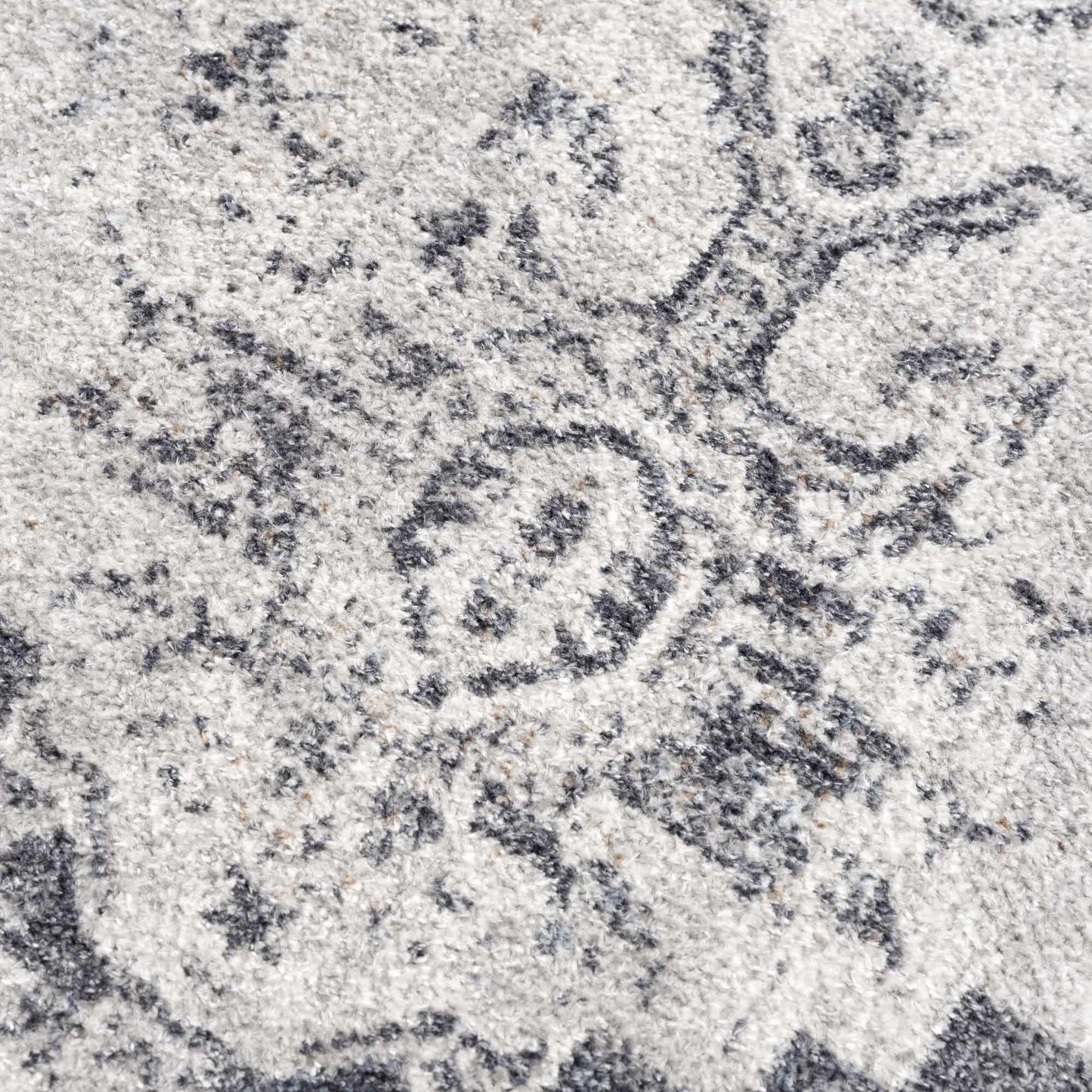 Ivory Washable Flat Pile Rug - Hera Collection for Modern Decor