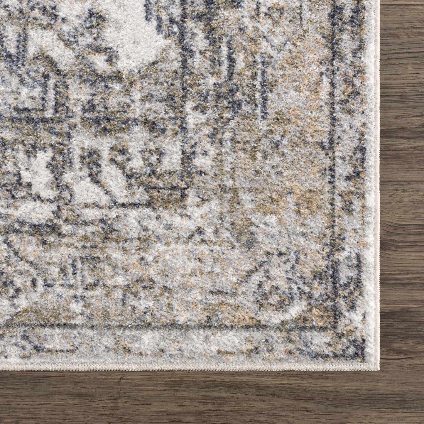 Hera Olive Washable Flat Pile Rug - Stylish Easy to Clean