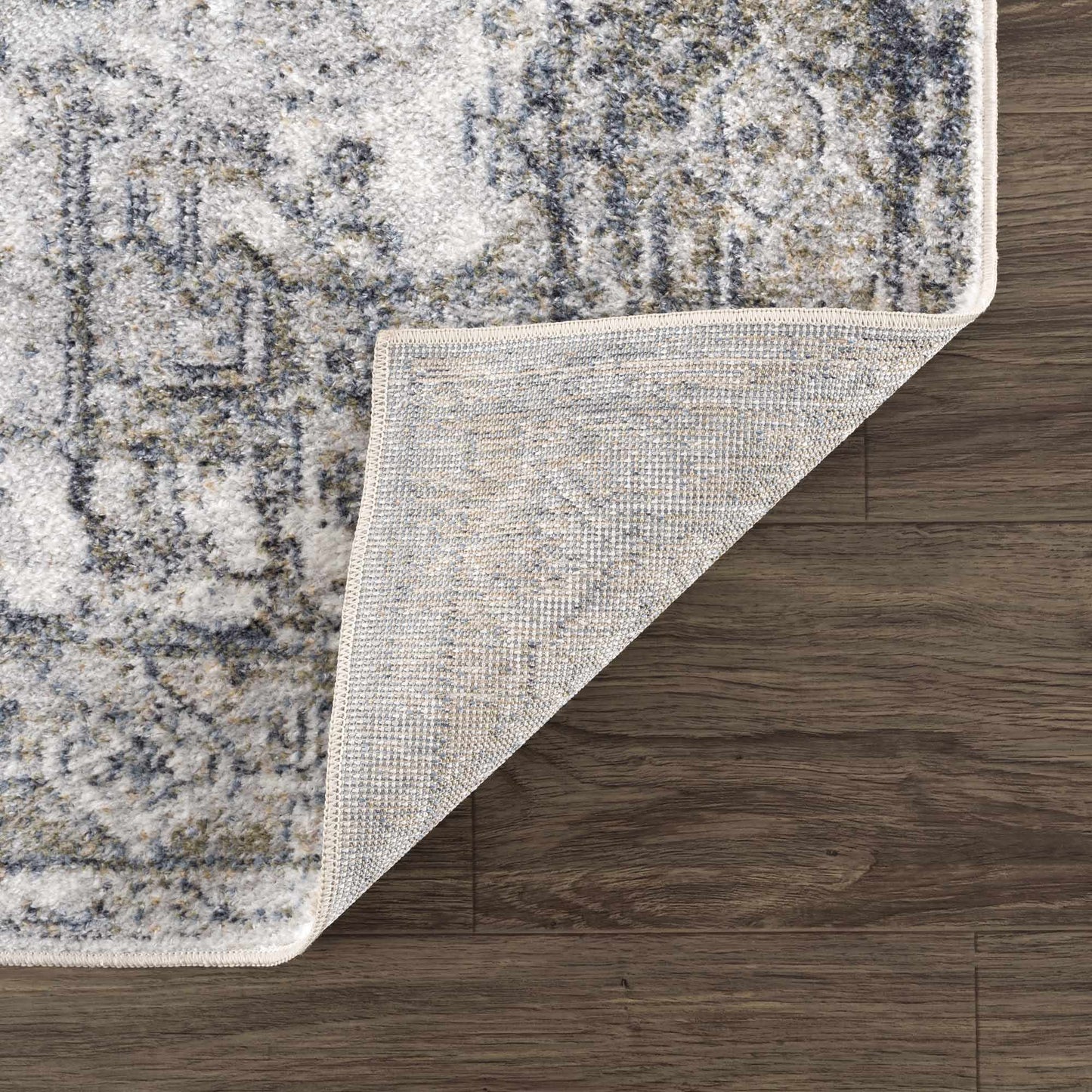 Hera Olive Washable Flat Pile Rug - Stylish Easy to Clean