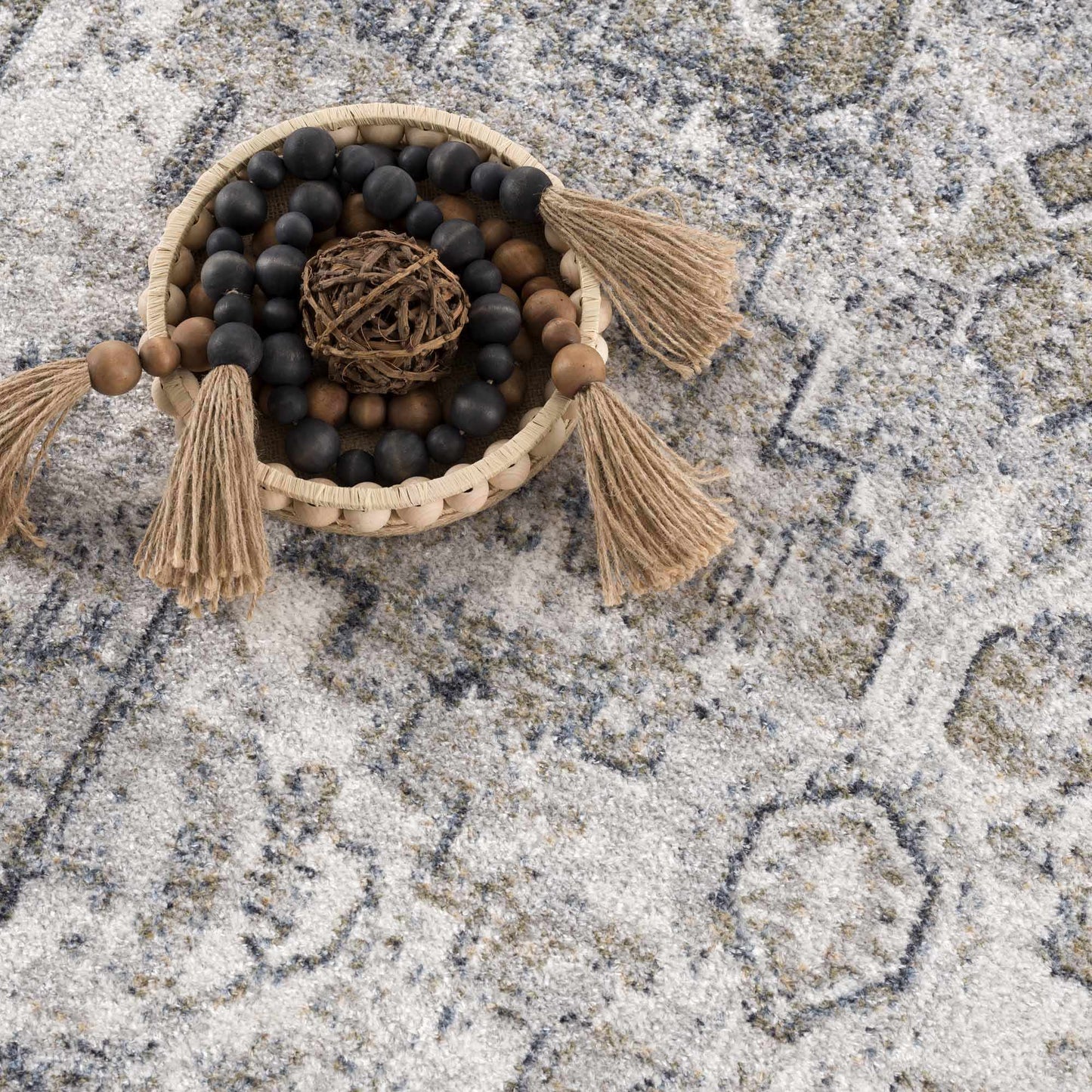 Hera Olive Washable Flat Pile Rug - Stylish Easy to Clean