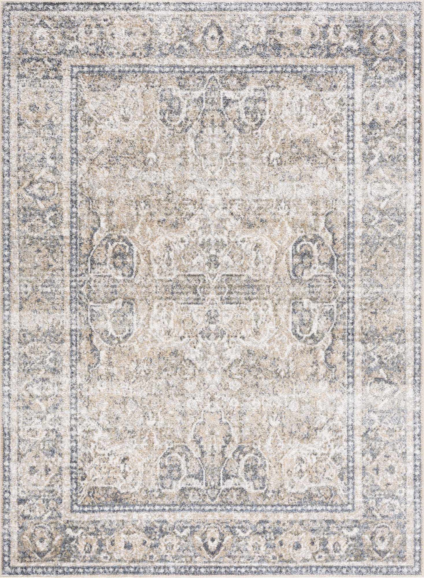 Washable Flat Pile Area Rug - Soft Durable Stylish Rug for Any Room