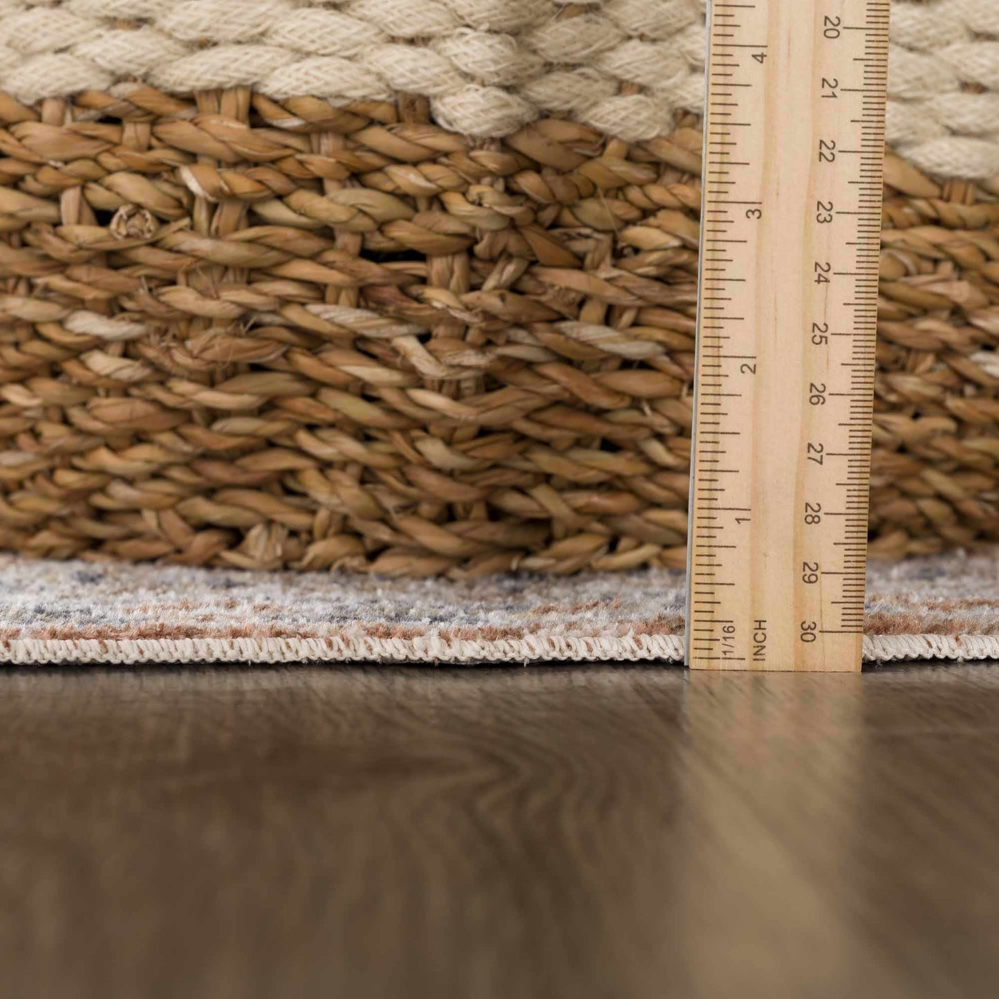 Washable Flat Pile Rug - Soft Durable Gael Rust Home Decor