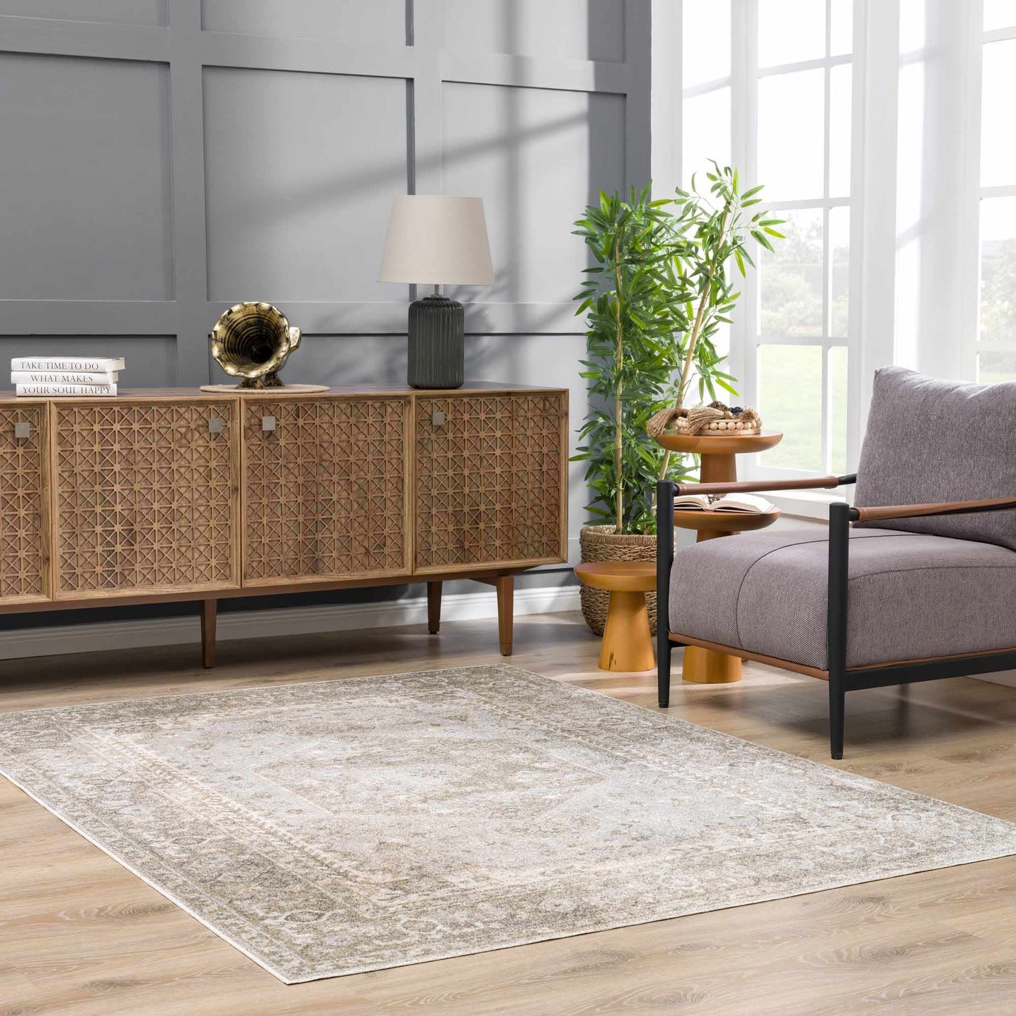 Gael Design Washable Flat Pile Rug - Stylish Modern Home Decor