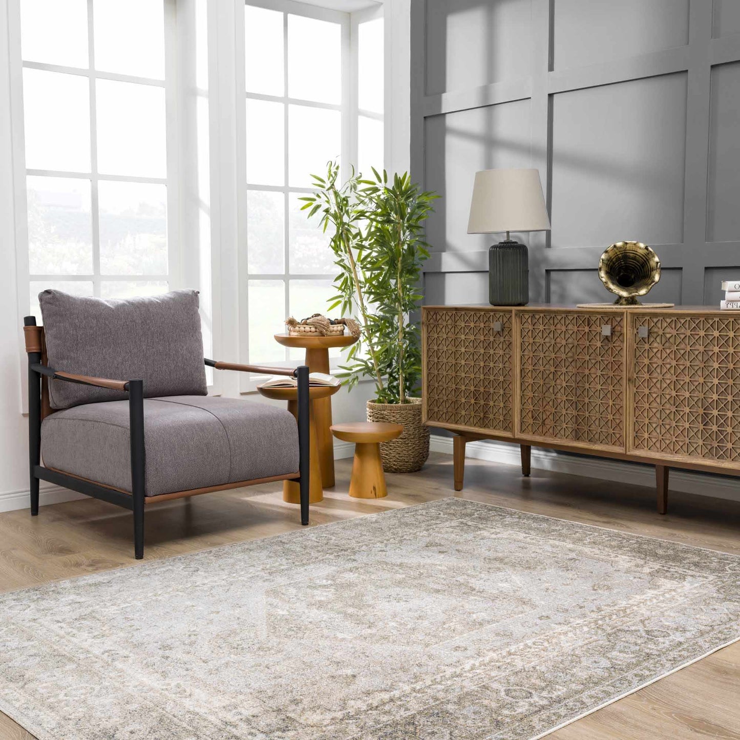 Gael Design Washable Flat Pile Rug - Stylish Modern Home Decor
