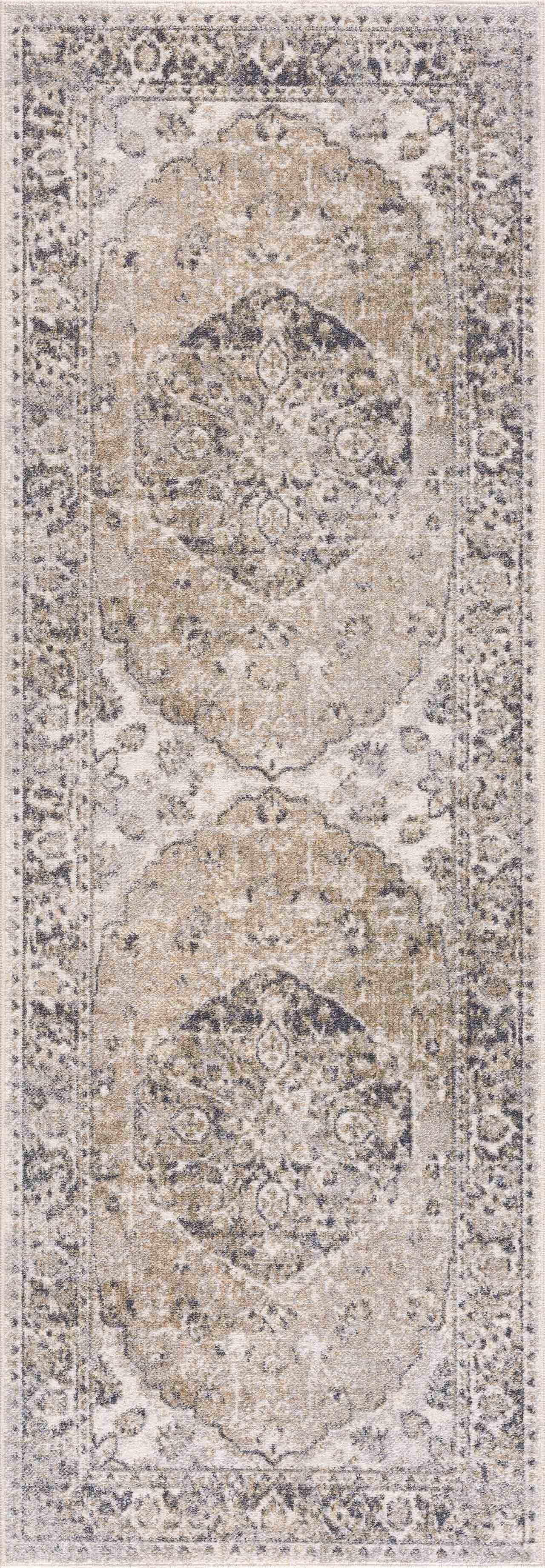 Beige Washable Flat Pile Rug - Stylish Home Décor