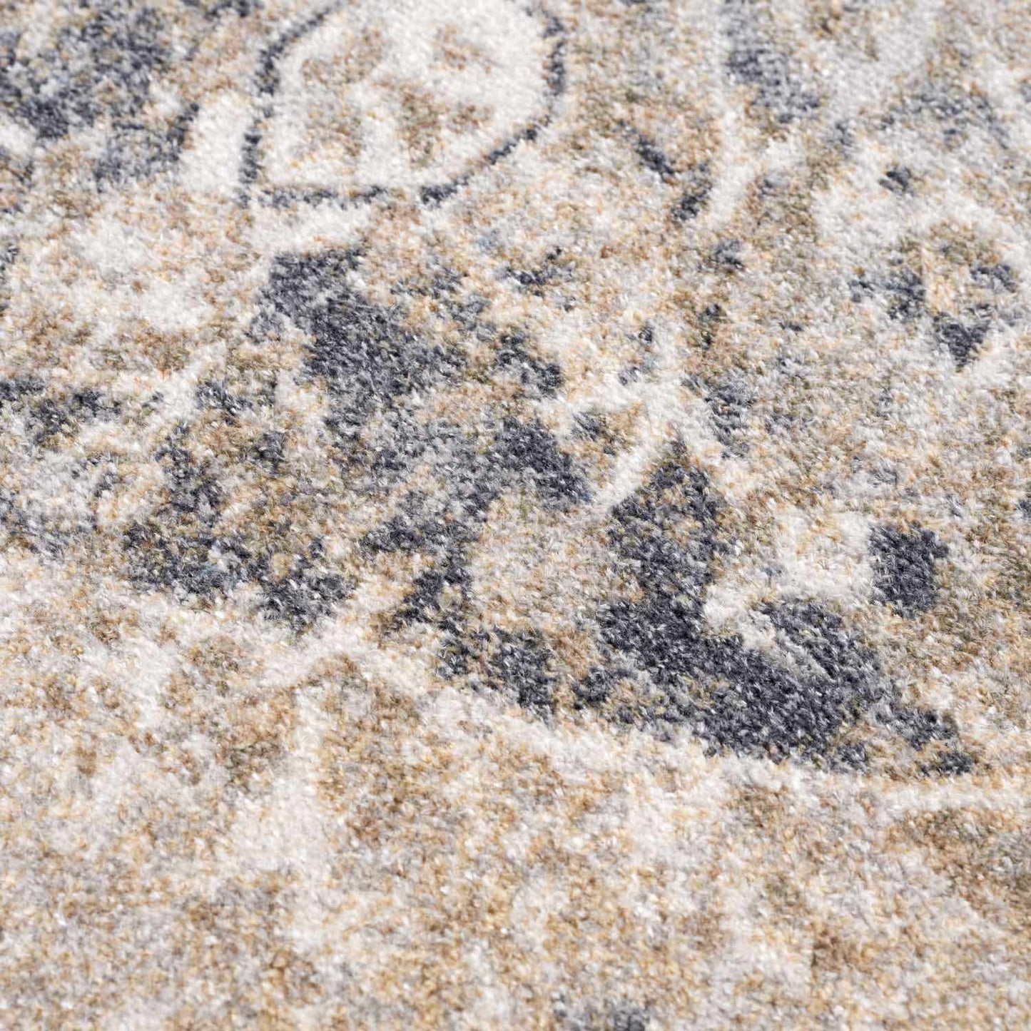 Beige Washable Flat Pile Rug - Stylish Home Décor