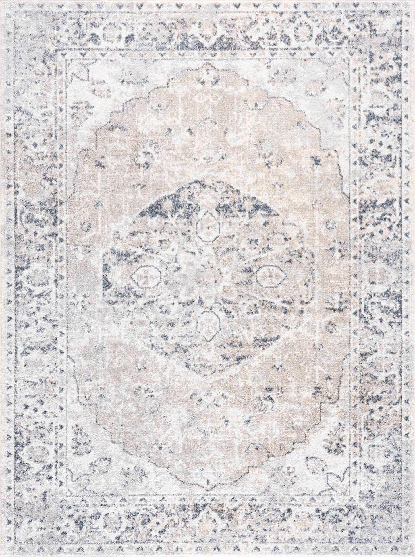 Washable Modern Area Rug - Soft Durable Flat Pile Design