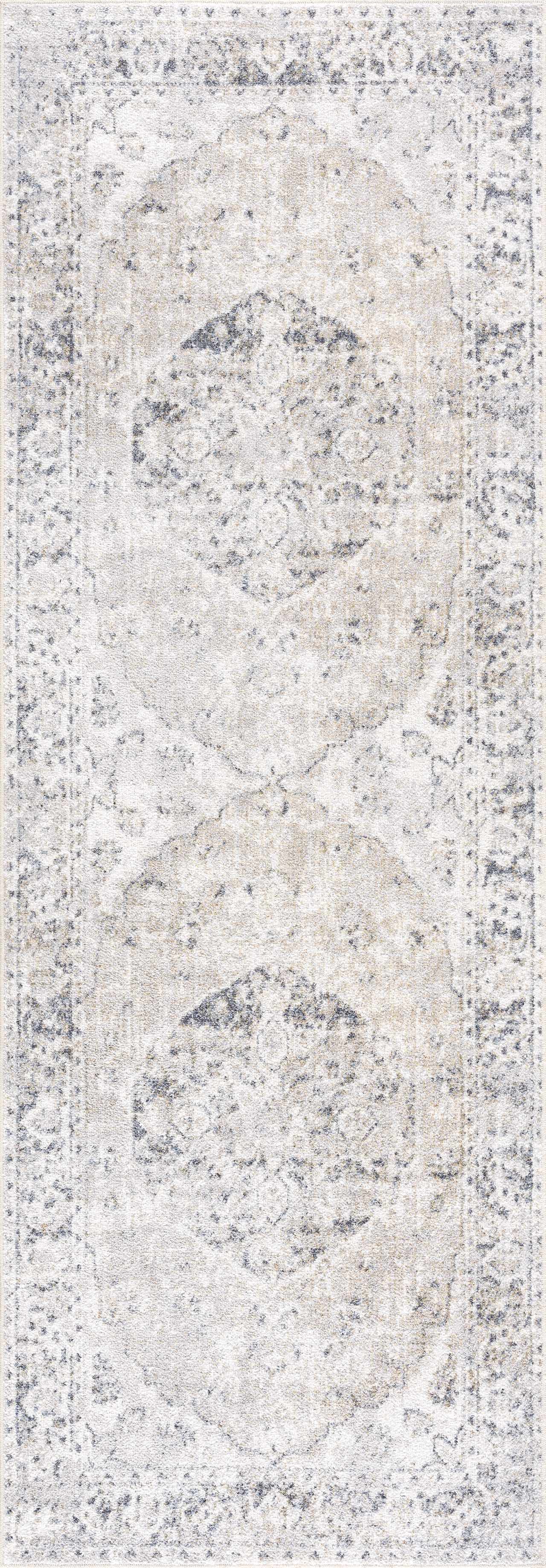Washable Modern Area Rug - Soft Durable Flat Pile Design