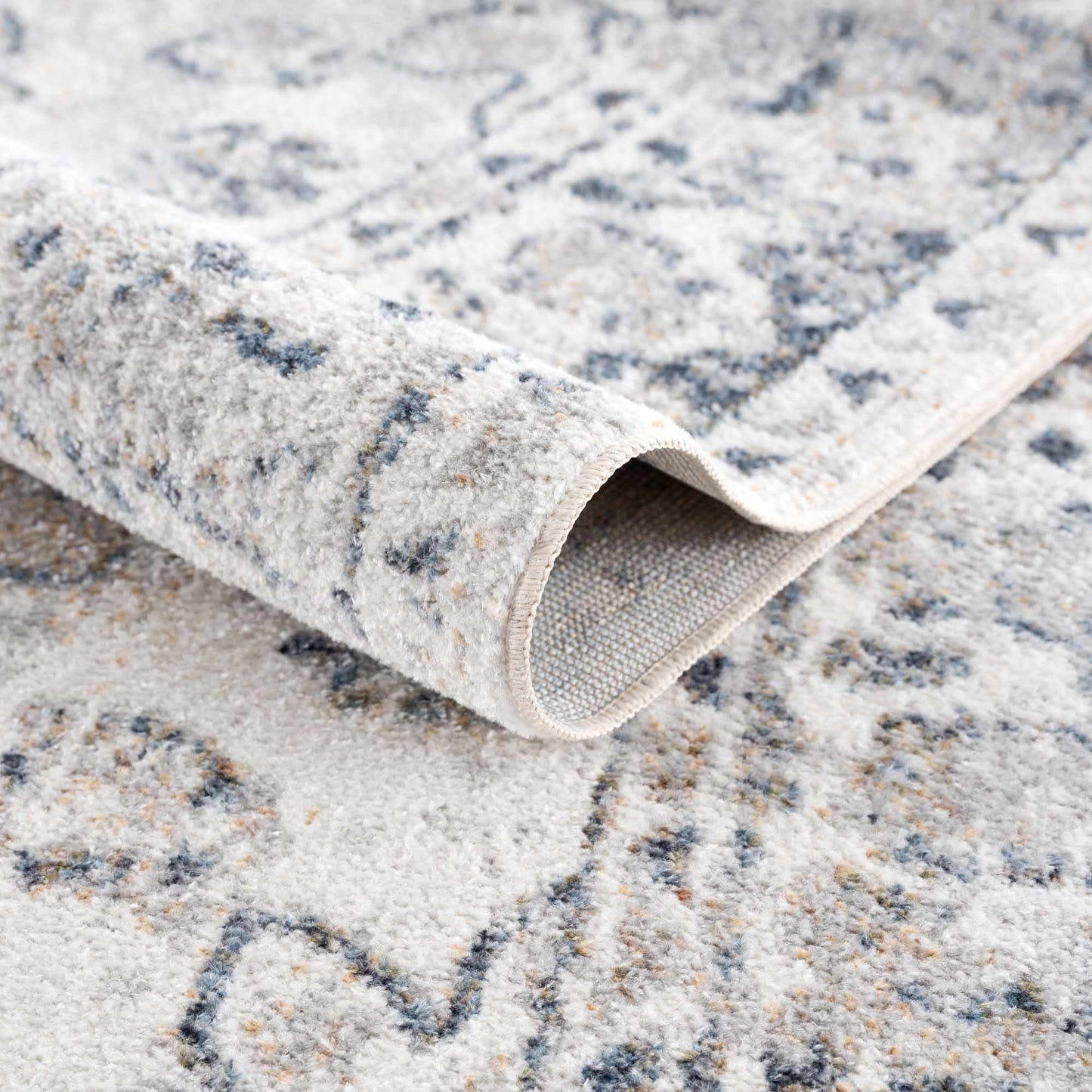 Washable Modern Area Rug - Soft Durable Flat Pile Design
