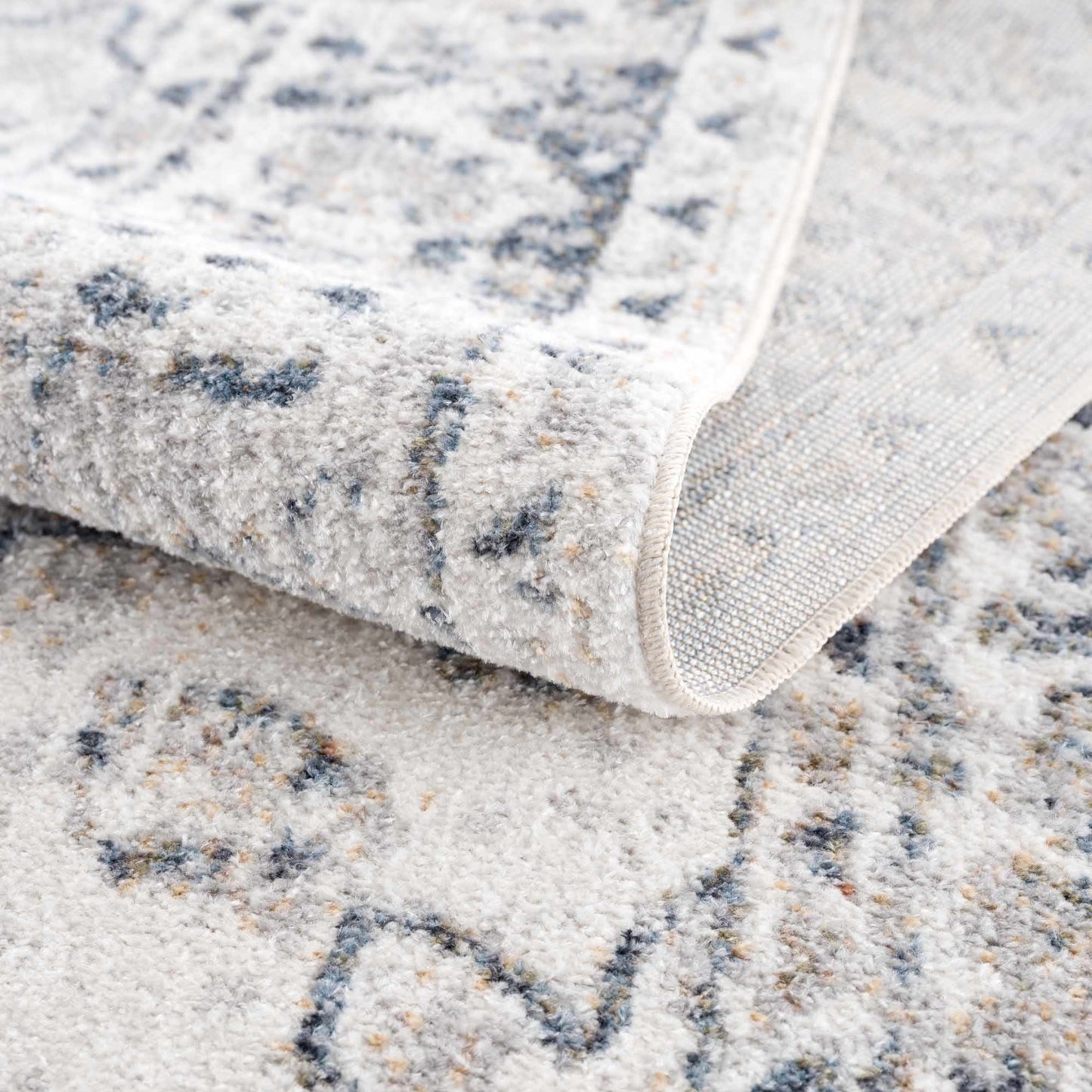 Washable Modern Area Rug - Soft Durable Flat Pile Design