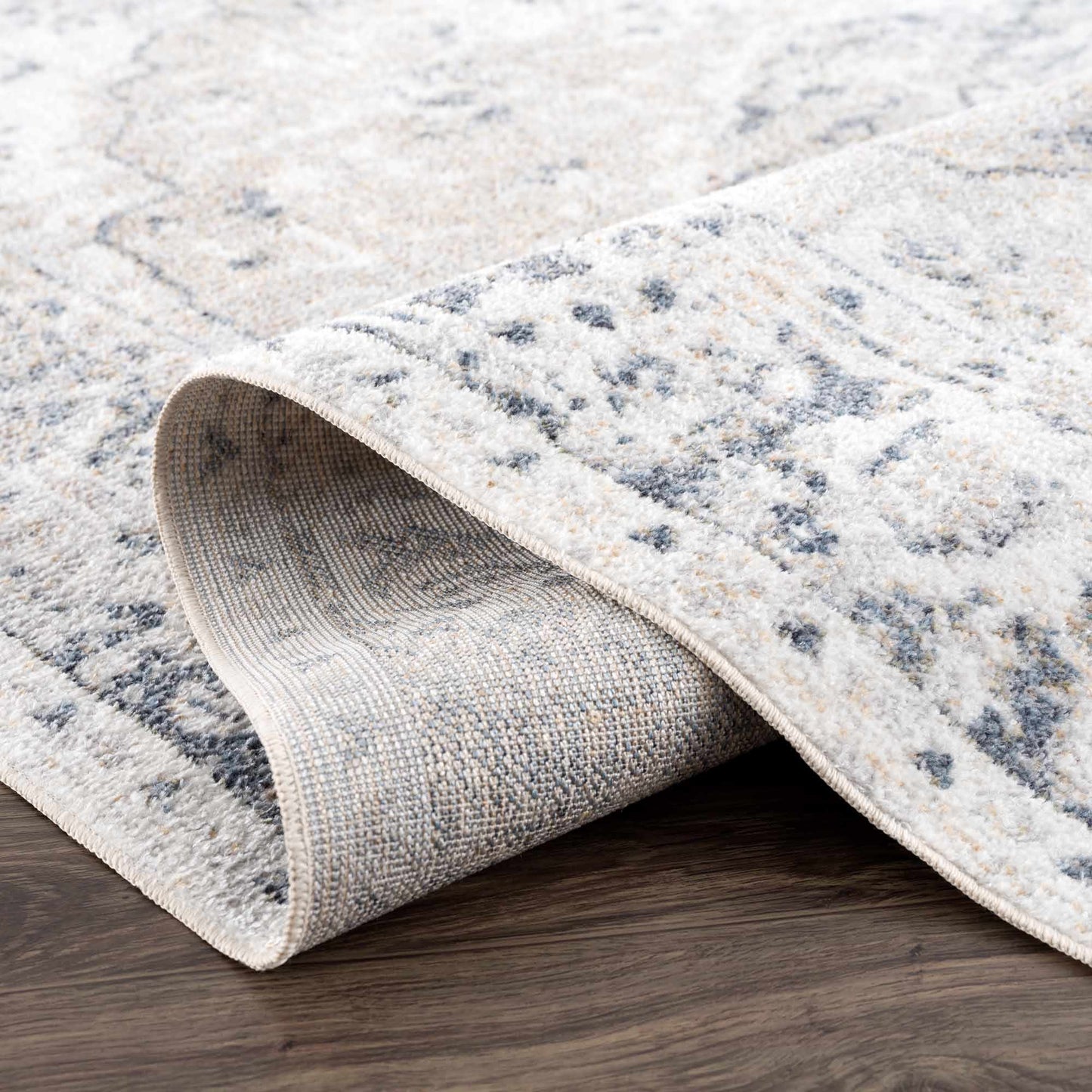 Washable Modern Area Rug - Soft Durable Flat Pile Design