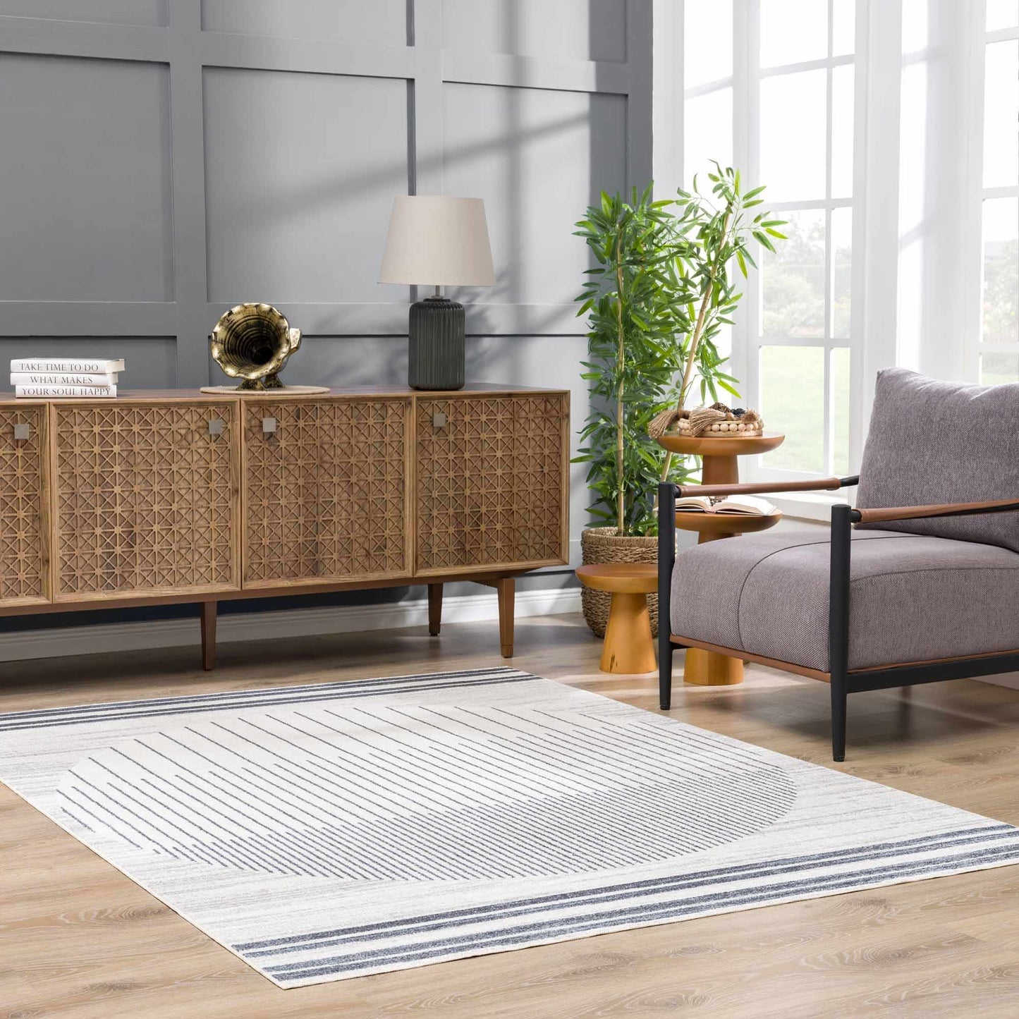 Thad Washable Area Rug - Soft Durable Stylish Floor Covering