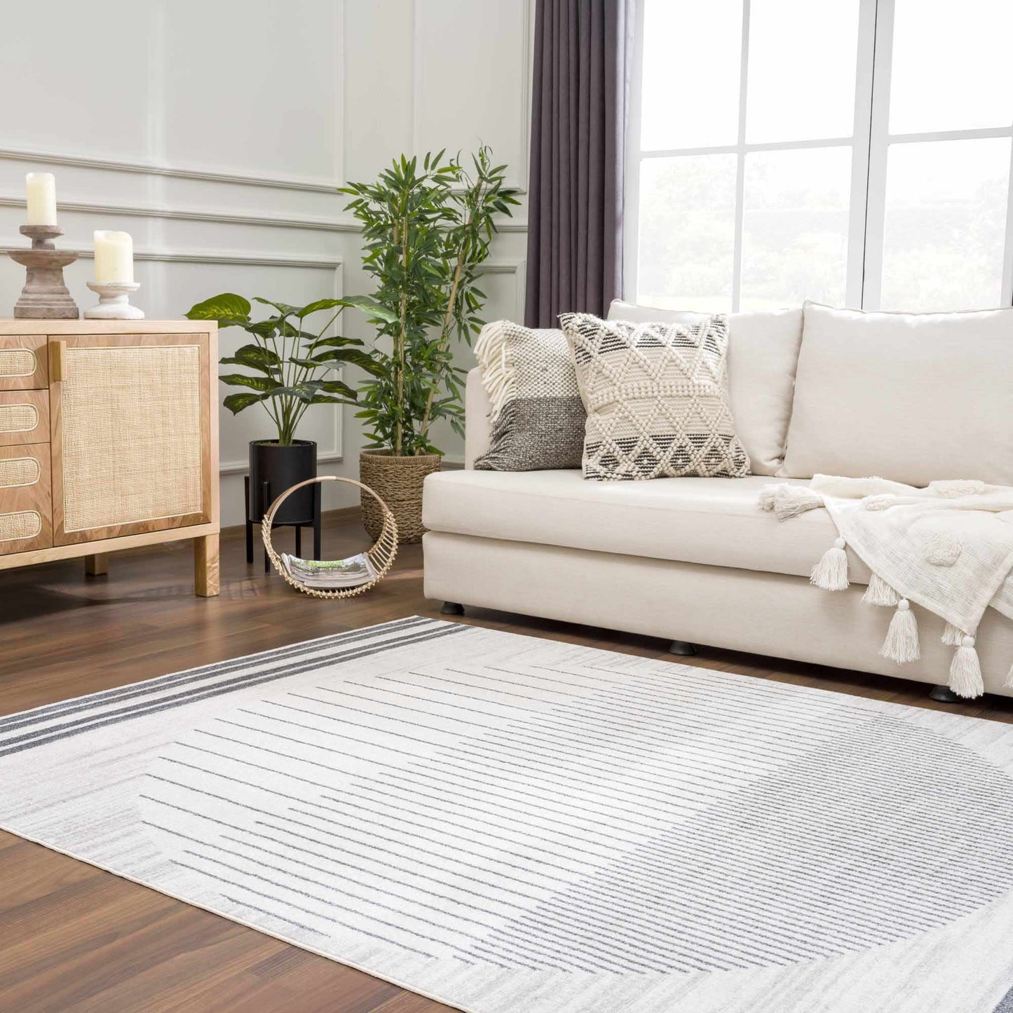 Thad Washable Area Rug - Soft Durable Stylish Floor Covering