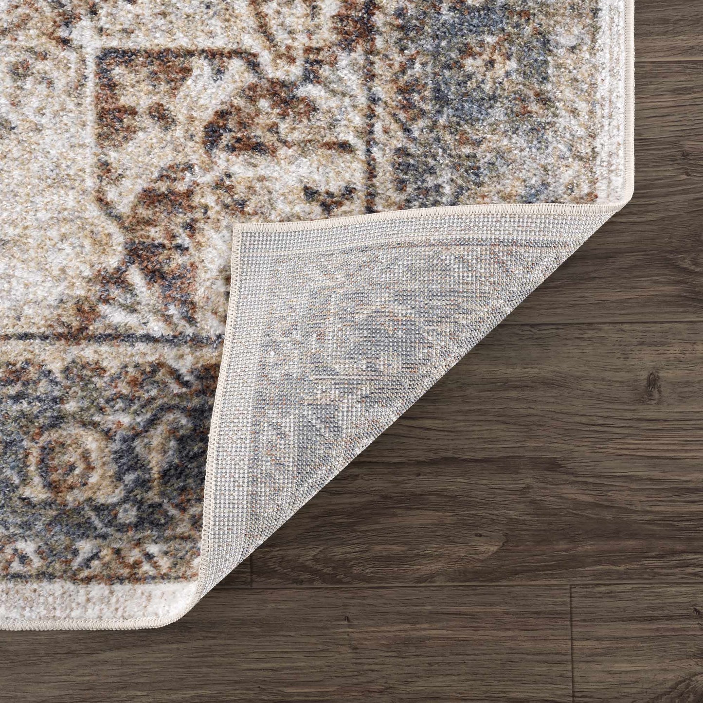 Heritage Washable Area Rug - Classic Flat Pile Design for Easy Care
