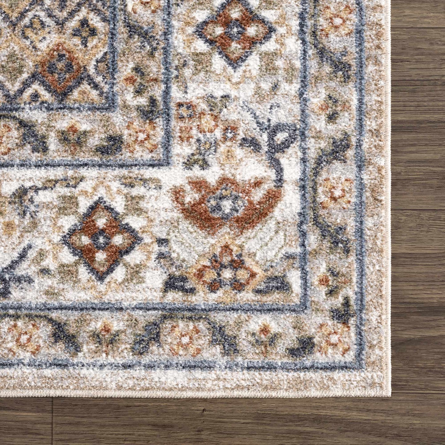 Washable Flat Pile Area Rug - Stylish Easy to Clean