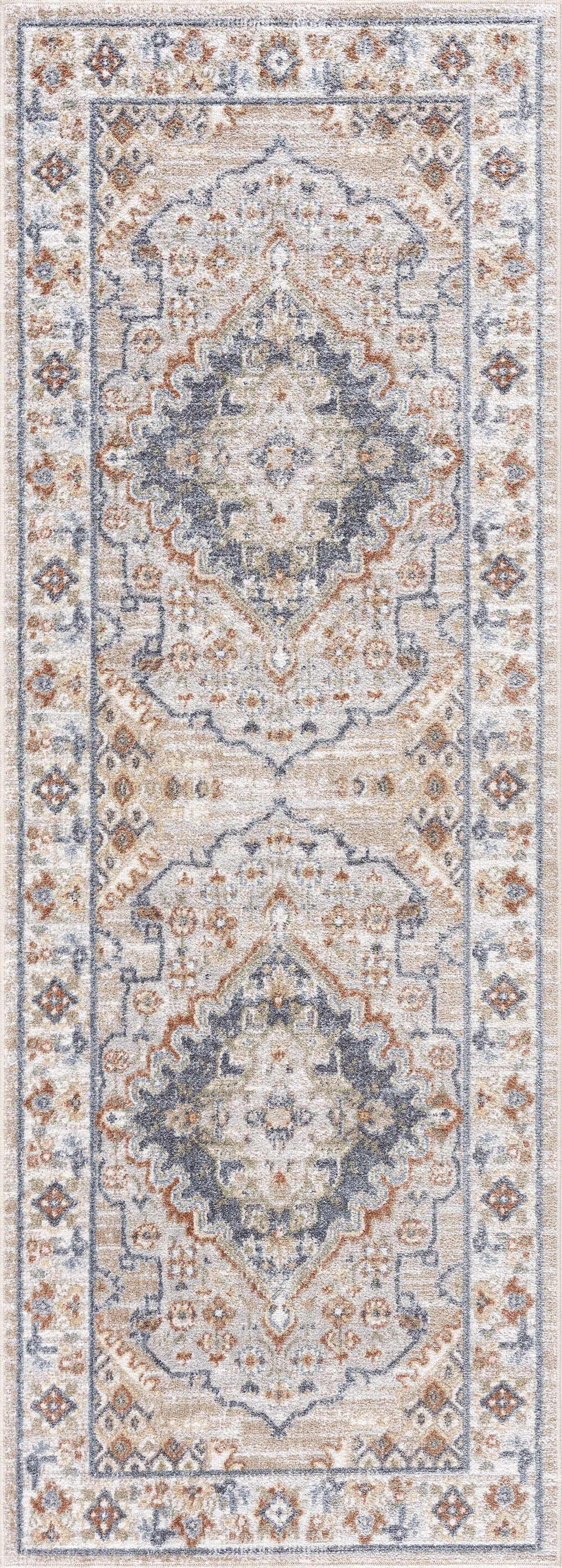 Washable Flat Pile Area Rug - Stylish Easy to Clean