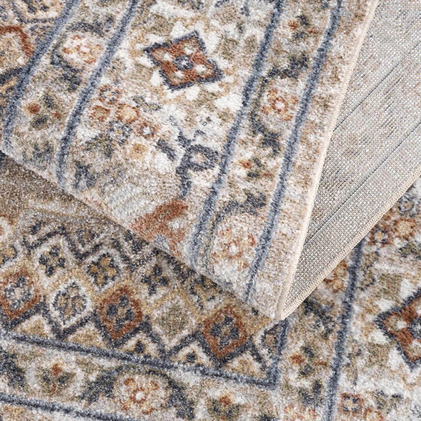 Washable Flat Pile Area Rug - Stylish Easy to Clean