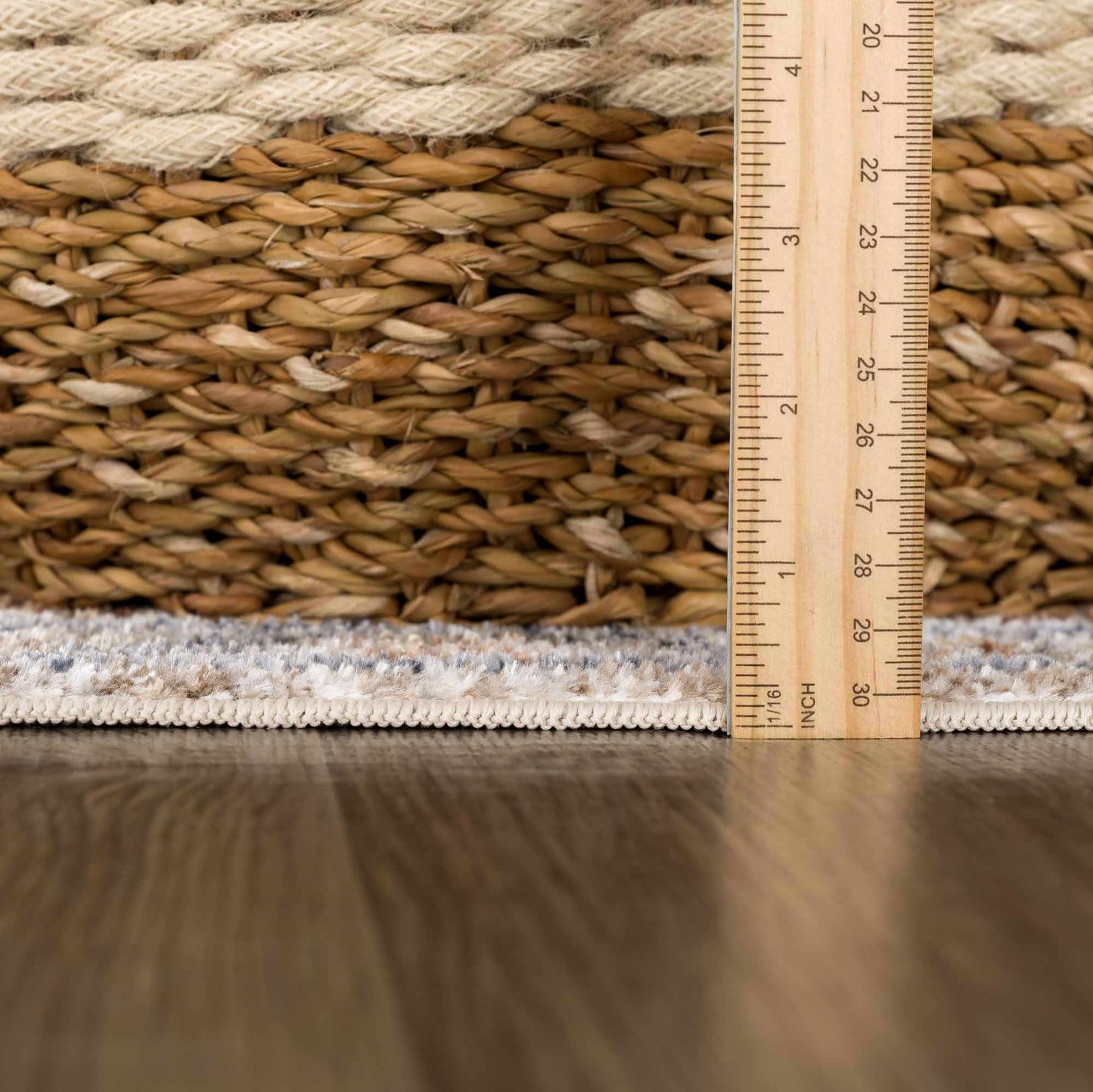 Washable Flat Pile Area Rug - Stylish Easy to Clean