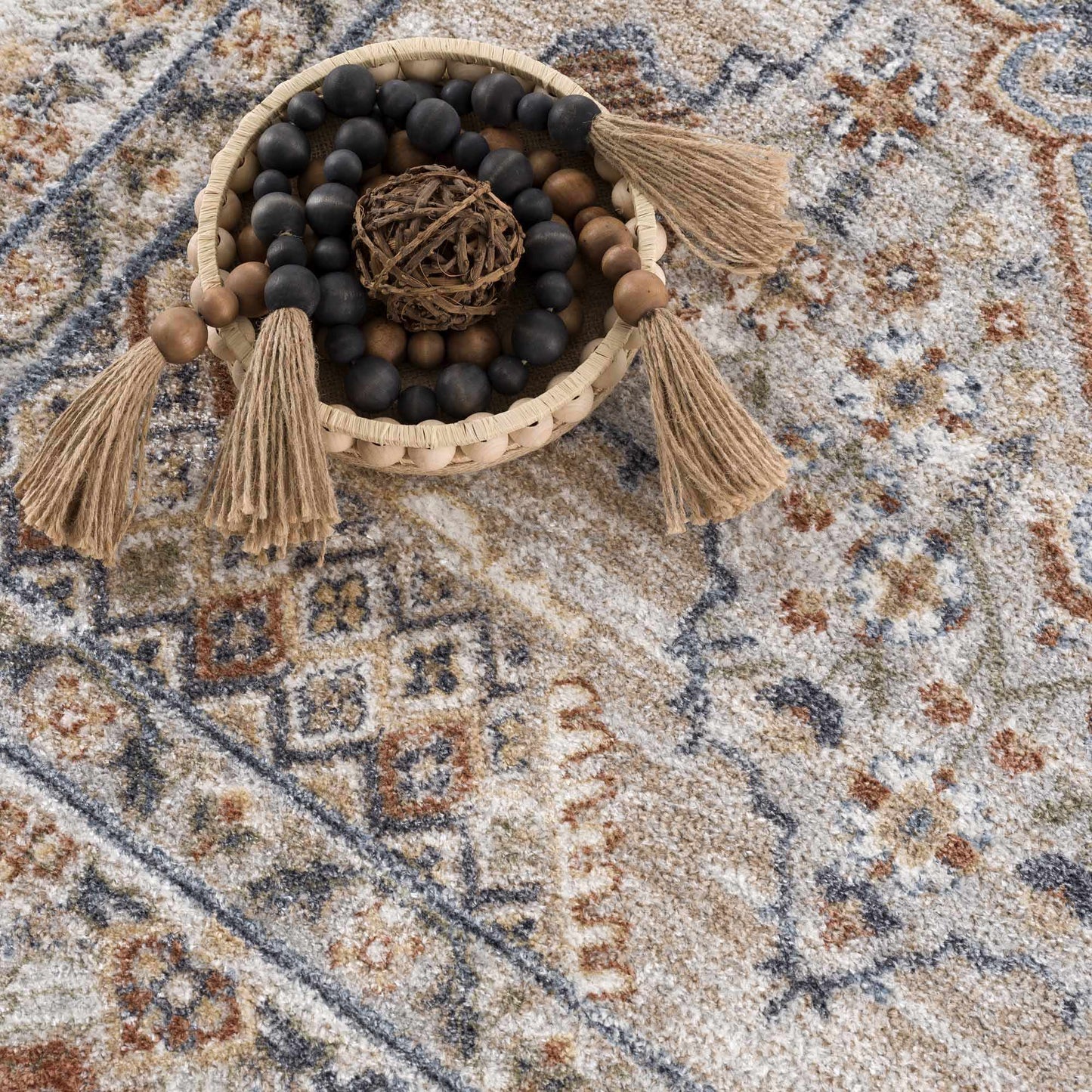 Washable Flat Pile Area Rug - Stylish Easy to Clean