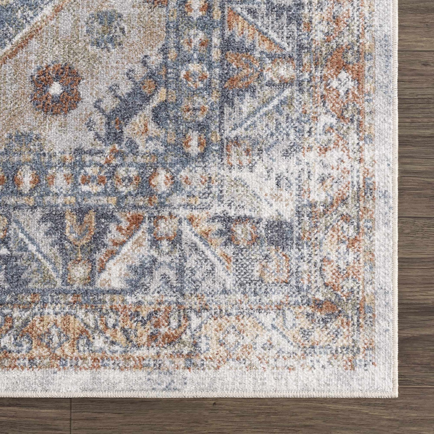 Washable Flat Pile Area Rug - Soft Durable Stylish Home Decor