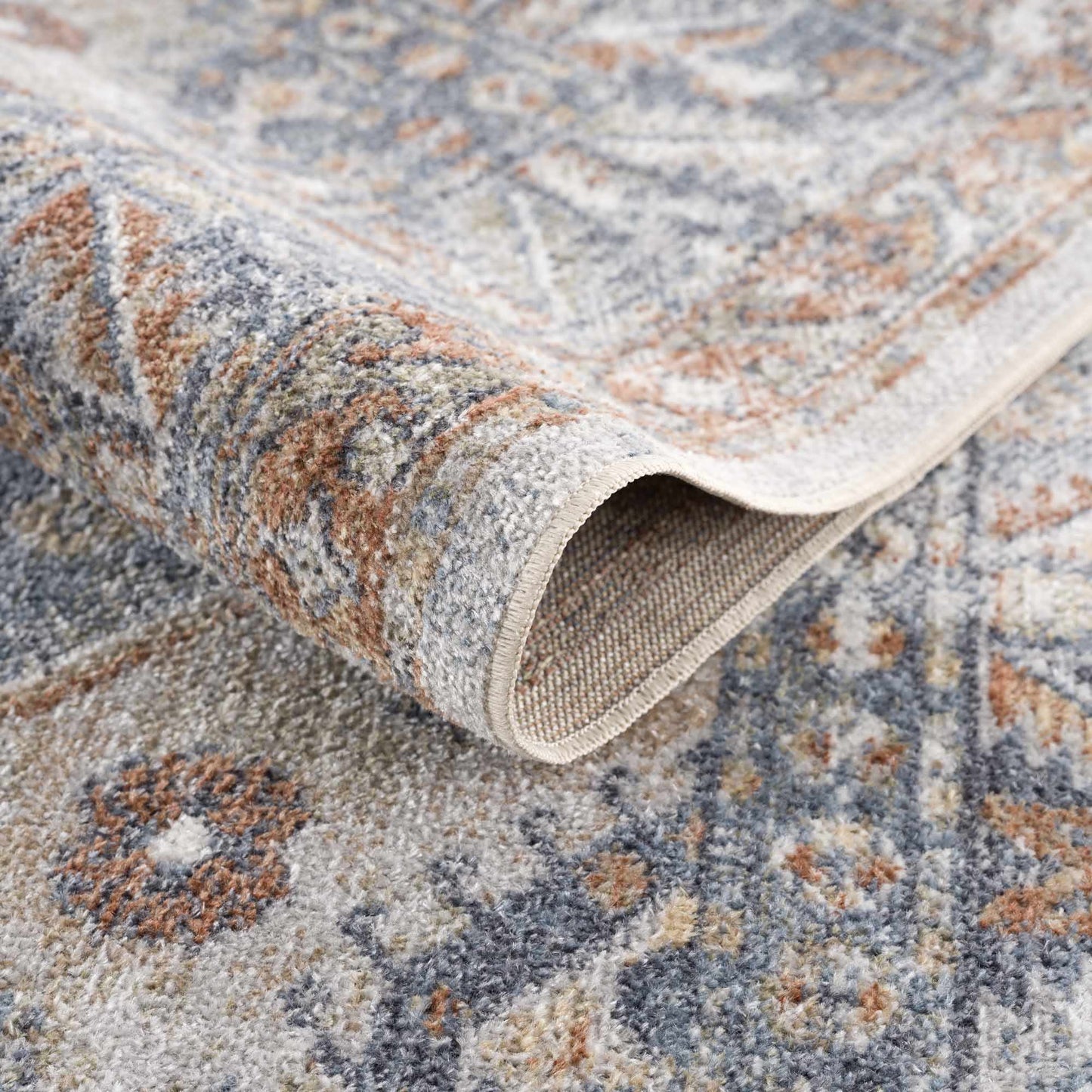 Washable Flat Pile Area Rug - Soft Durable Stylish Home Decor