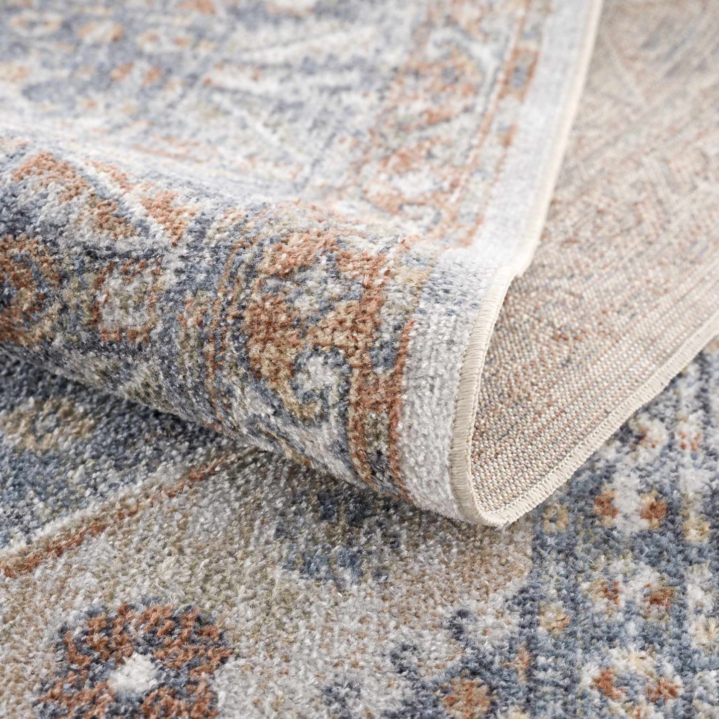 Washable Flat Pile Area Rug - Soft Durable Stylish Home Decor