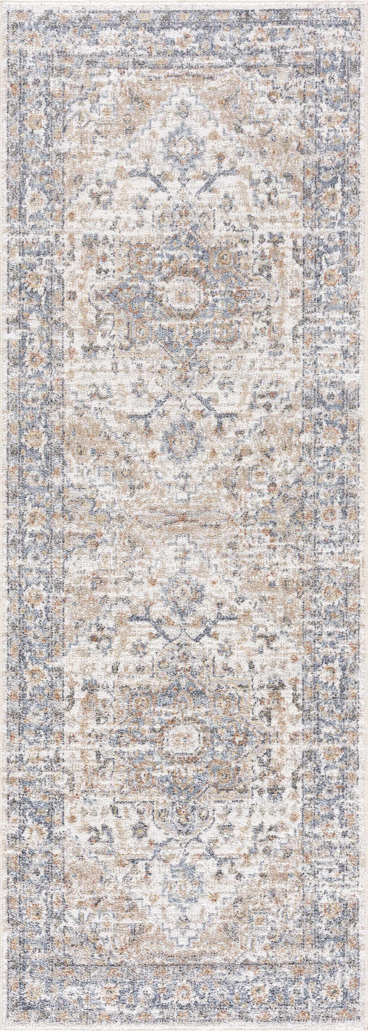 Washable Flat Pile Area Rug - Soft Durable Stylish Home Decor