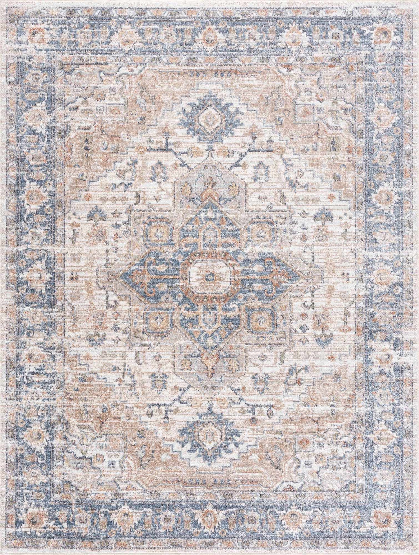 Washable Flat Pile Area Rug - Soft Durable Stylish Home Decor