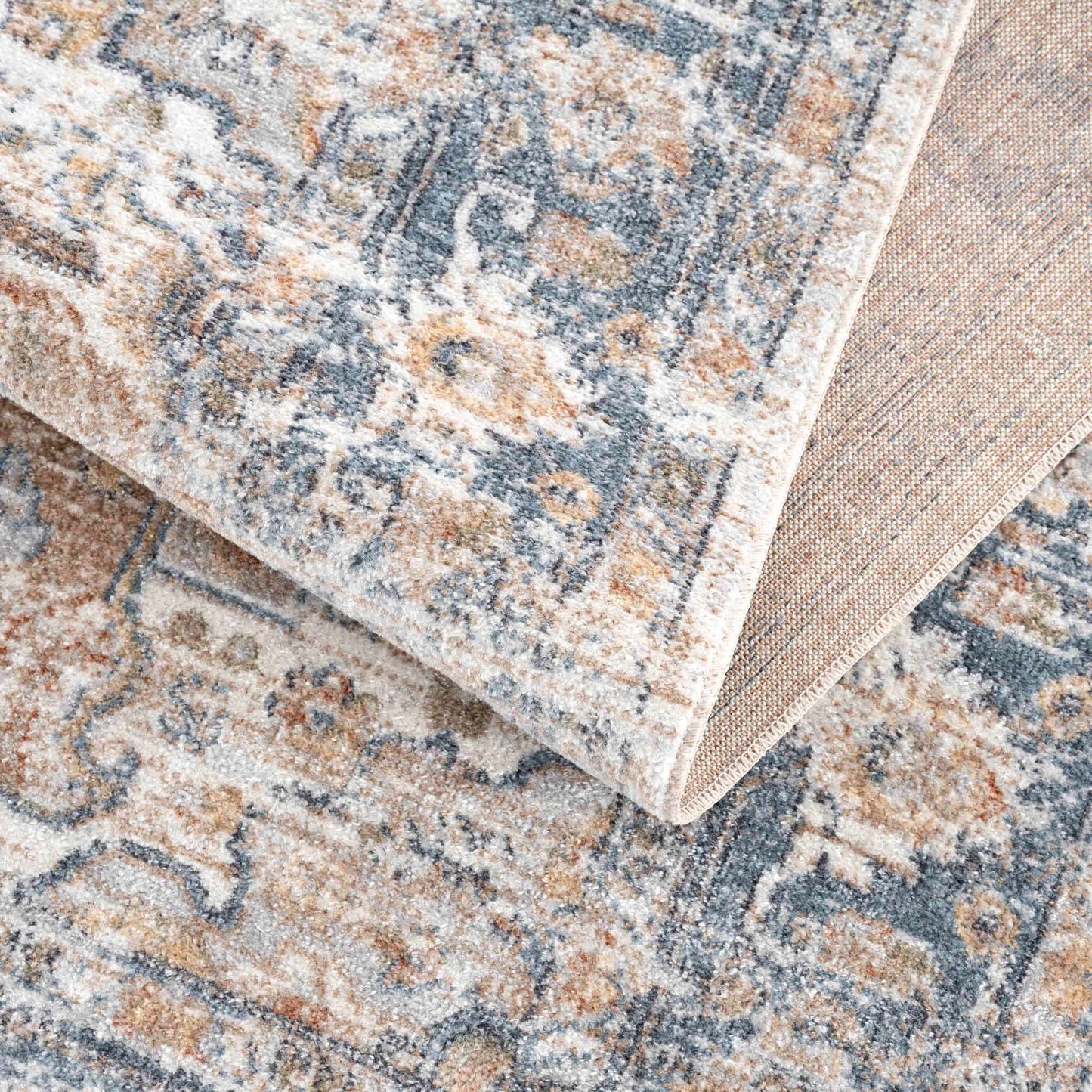 Washable Flat Pile Area Rug - Soft Durable Stylish Home Decor