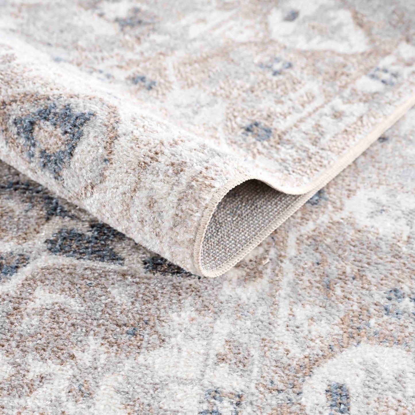 Washable Flat Pile Area Rug - Soft Durable Home Decor