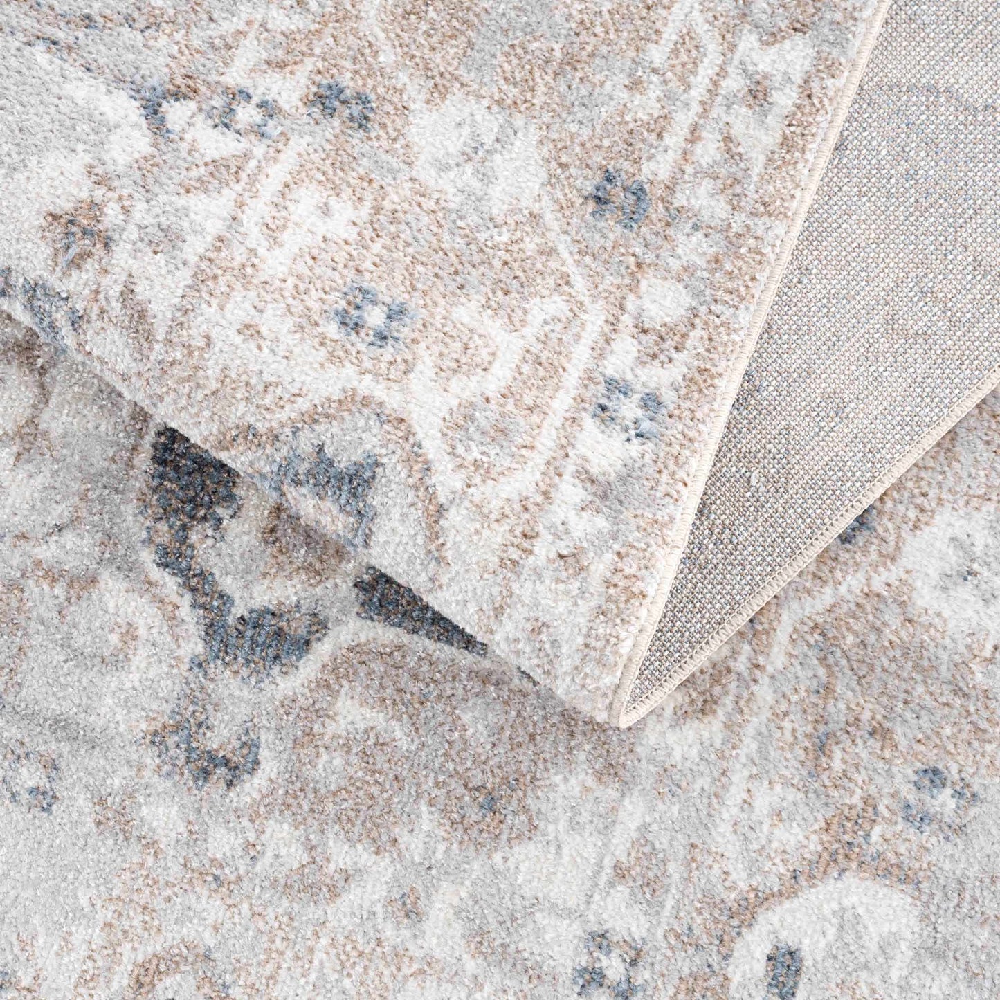 Washable Flat Pile Area Rug - Soft Durable Home Decor